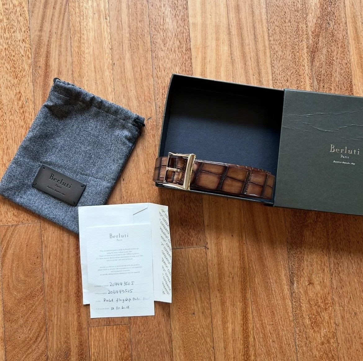 Berluti Berluti alligator leather belt Size 32 - 5 Thumbnail
