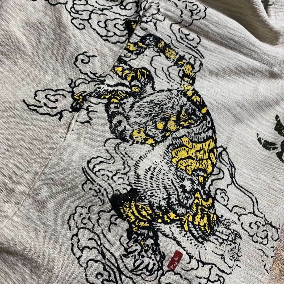 Japanese Brand First Parking Japanese Classic Script Tora Half Button Tee Size US L / EU 52-54 / 3 - 7 Thumbnail
