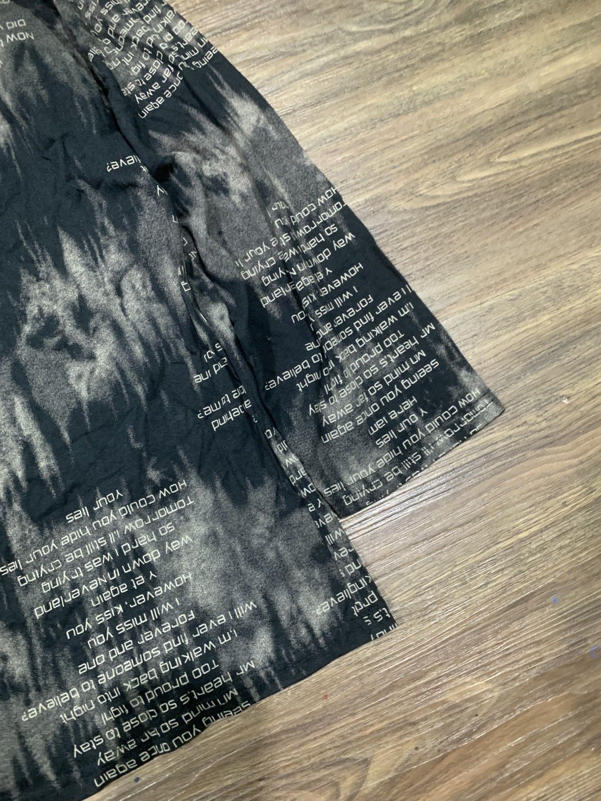 Japanese Brand Japanese Y2k Poem Newspapers Quotes Longsleeve Lgb Style Size US M / EU 48-50 / 2 - 2 Thumbnail