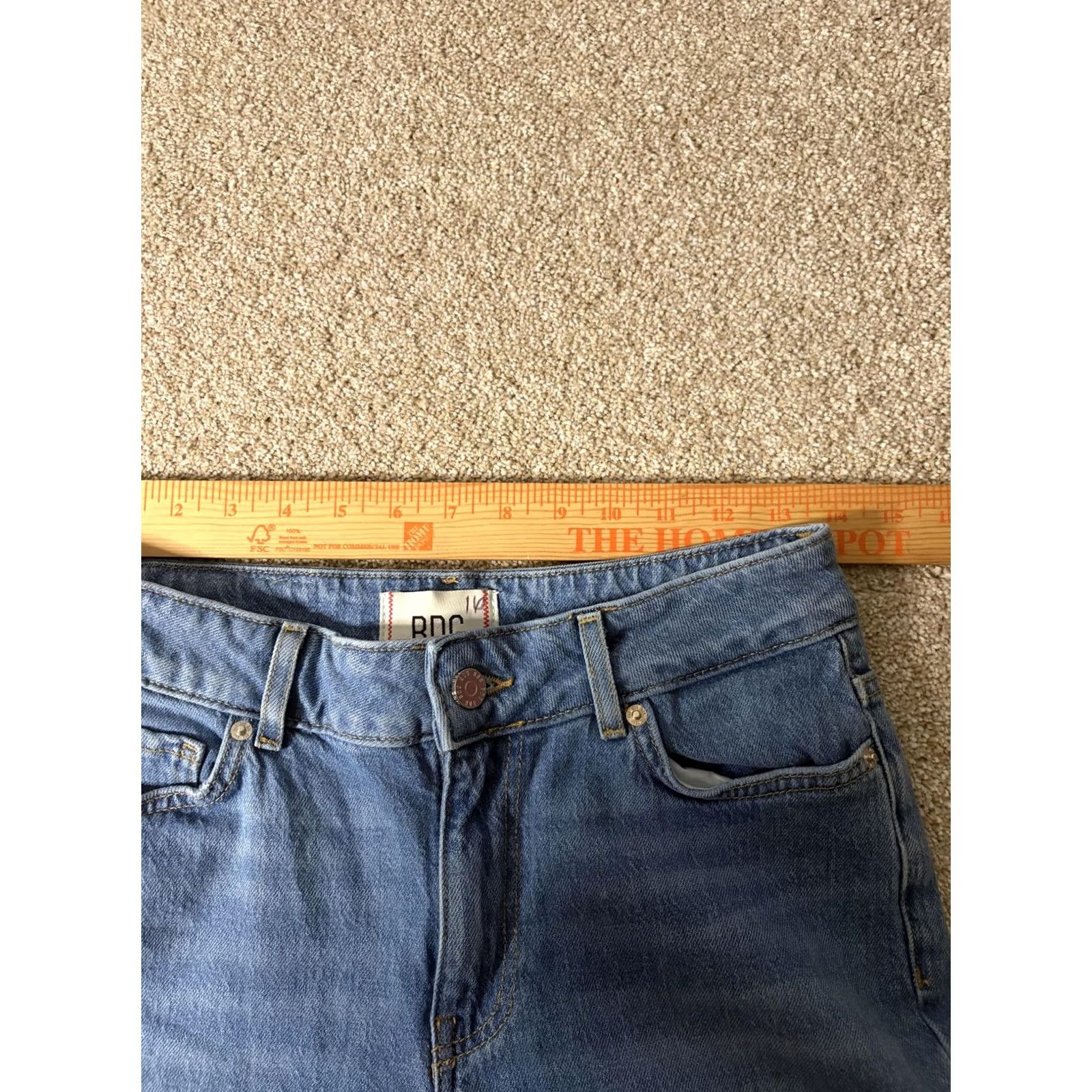 Bdg BDG Jeans Womens 25 Blue Mid Rise Skinny Stretch Denim Light Wash Casual Size 42" / US 20 - 4 Thumbnail