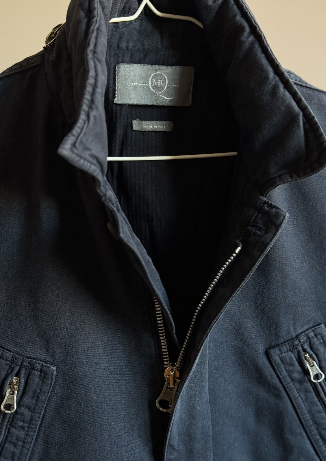 Alexander McQueen Alexander McQueen Cotton Nylon Hood Faded Jacket Coat Size US M / EU 48-50 / 2 - 2 Thumbnail