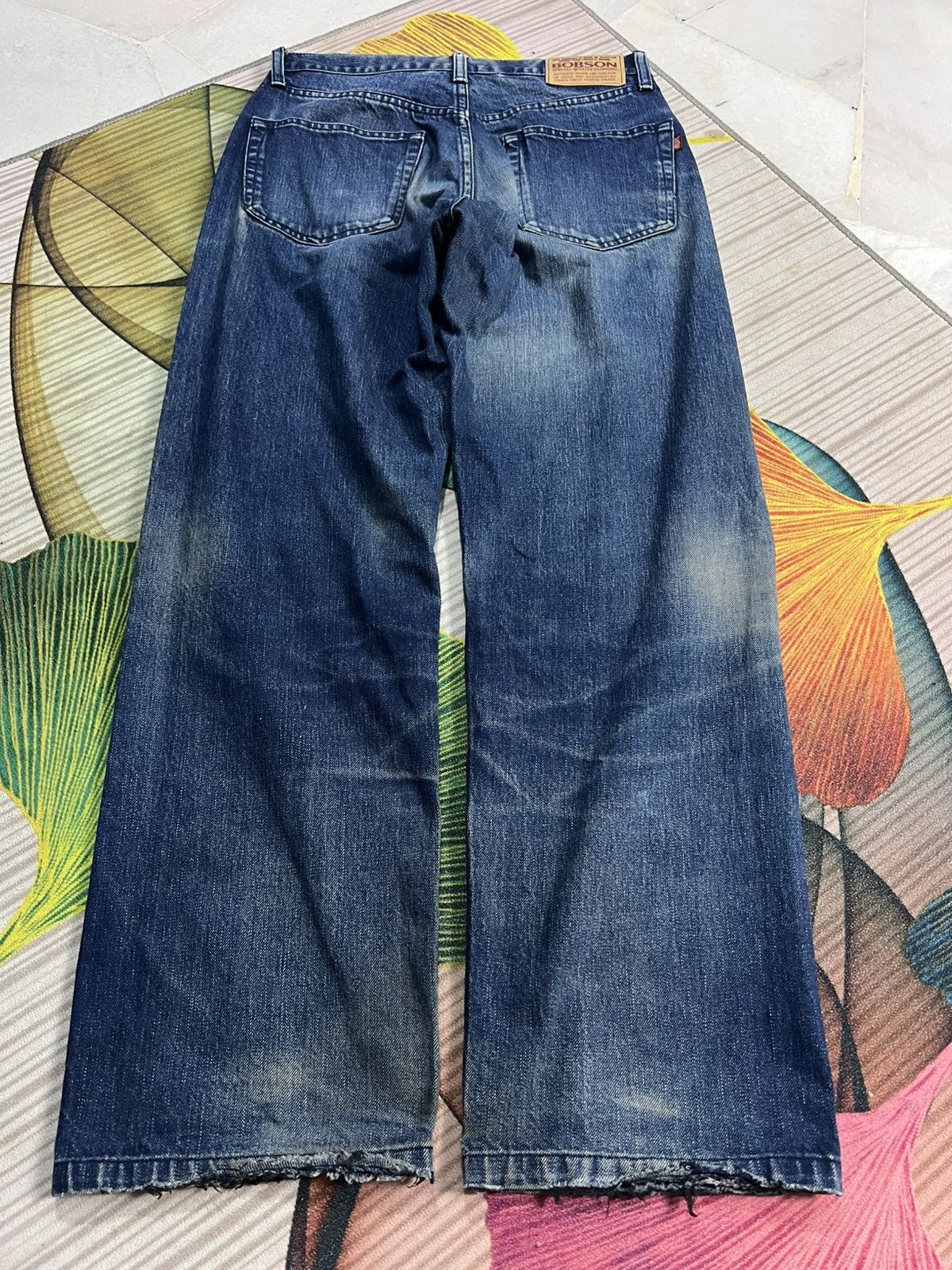 If Six Was Nine × Le Grande Bleu (L.G.B.) 💥BAGGY💥VINTAGE 90’s STYLE BOBSON DISTRESS JEANS Size US 29 - 2 Thumbnail