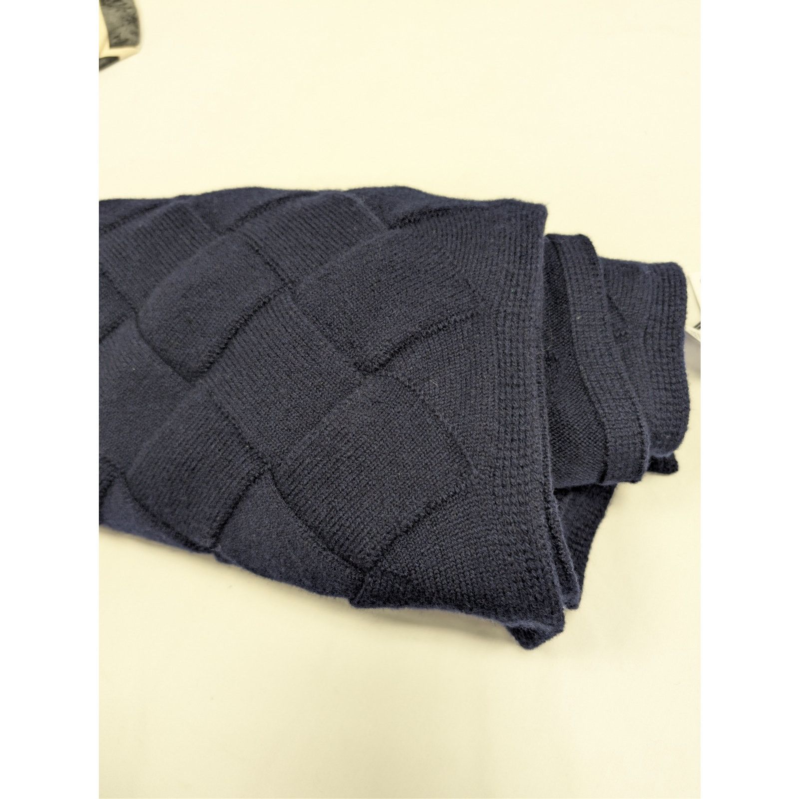 Bottega Veneta o1rshd1 Size: OS / MW Wool Interccio 3D Scarf in Navy Size ONE SIZE - 9 Thumbnail