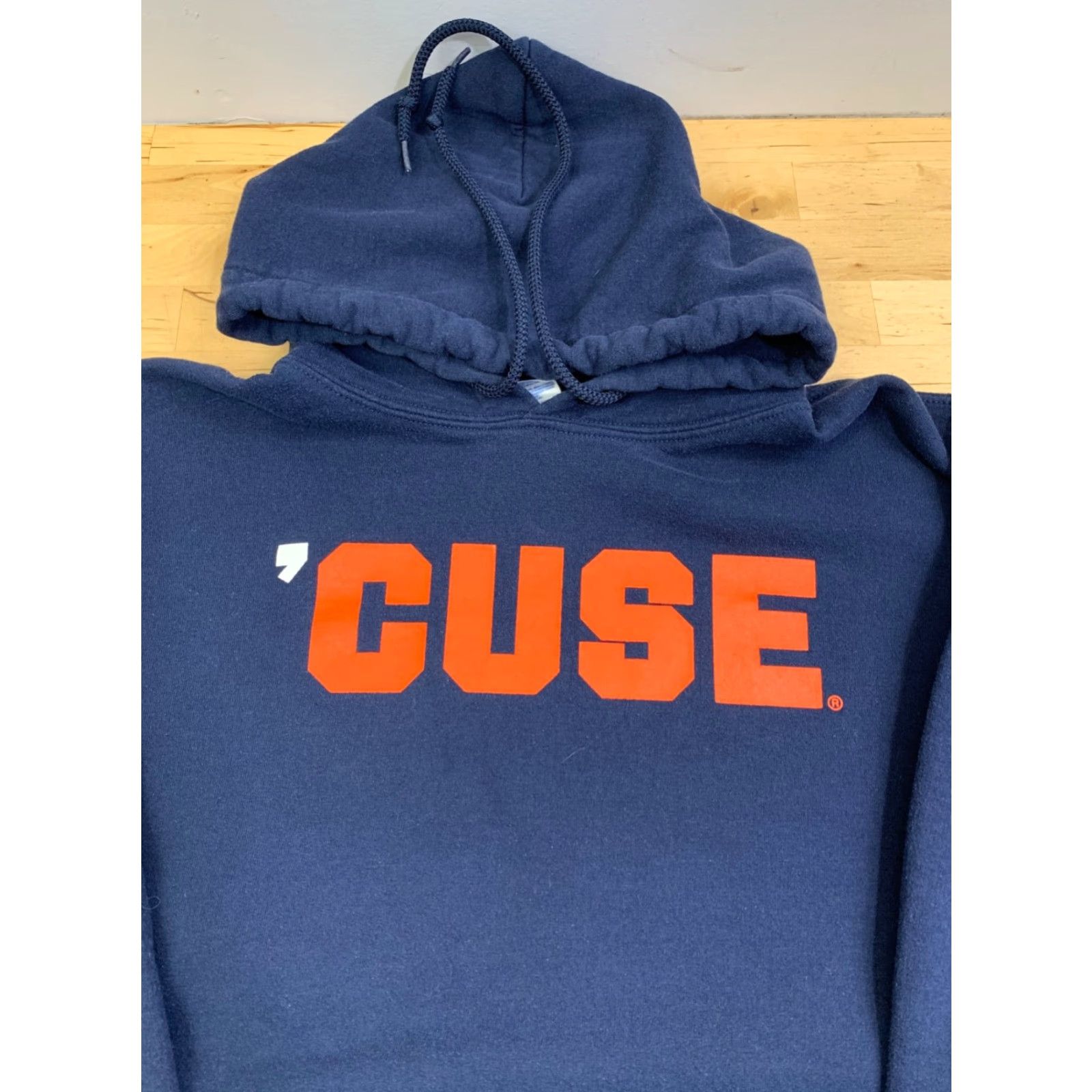 Gildan VINTAGE Syracuse 'CUSE Hoodie Men M Blue Pullover College University 13035 Size US M / EU 48-50 / 2 - 3 Thumbnail