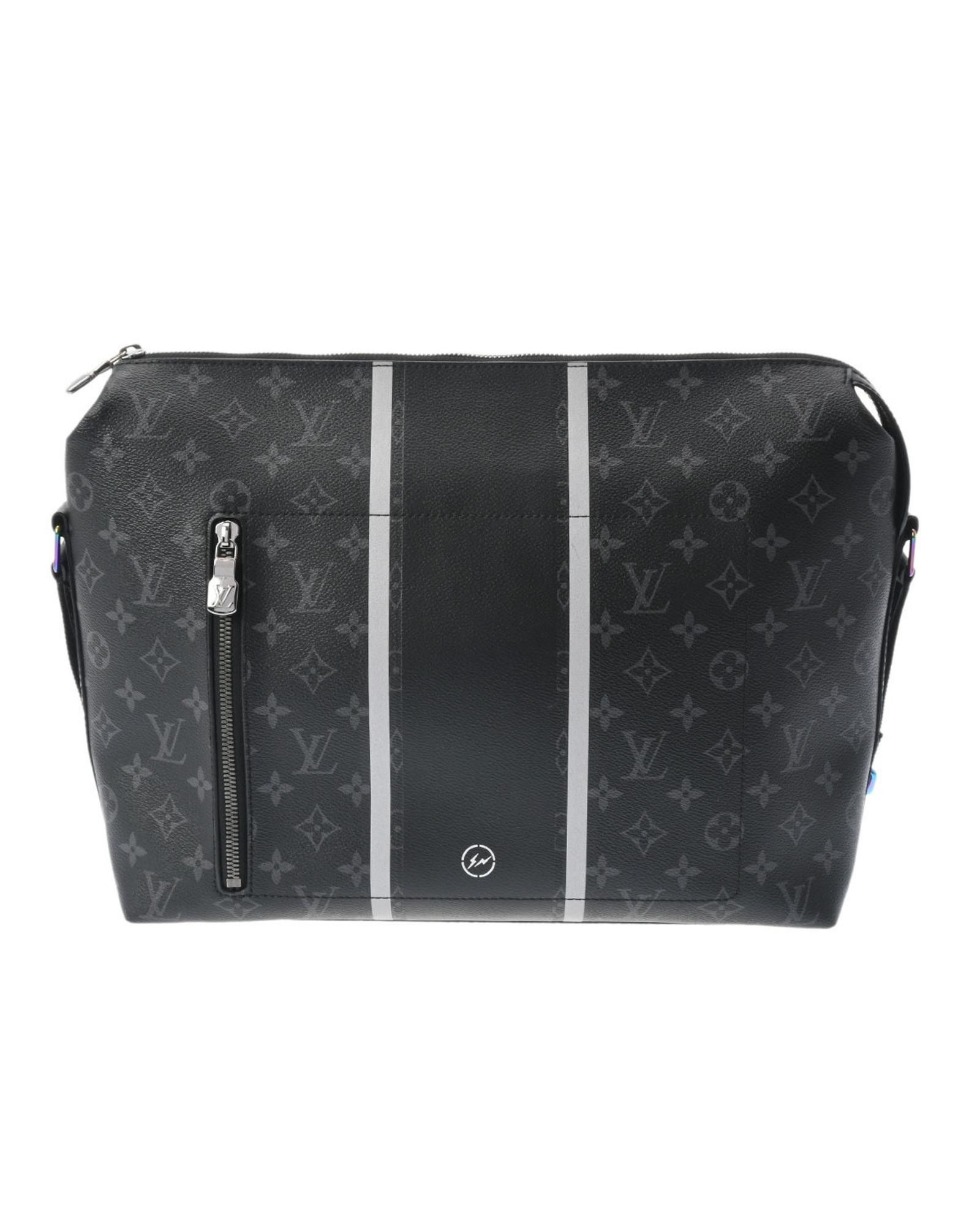 image of Louis Vuitton Monogram Eclipse Canvas Apollo Bag in Black, Men's