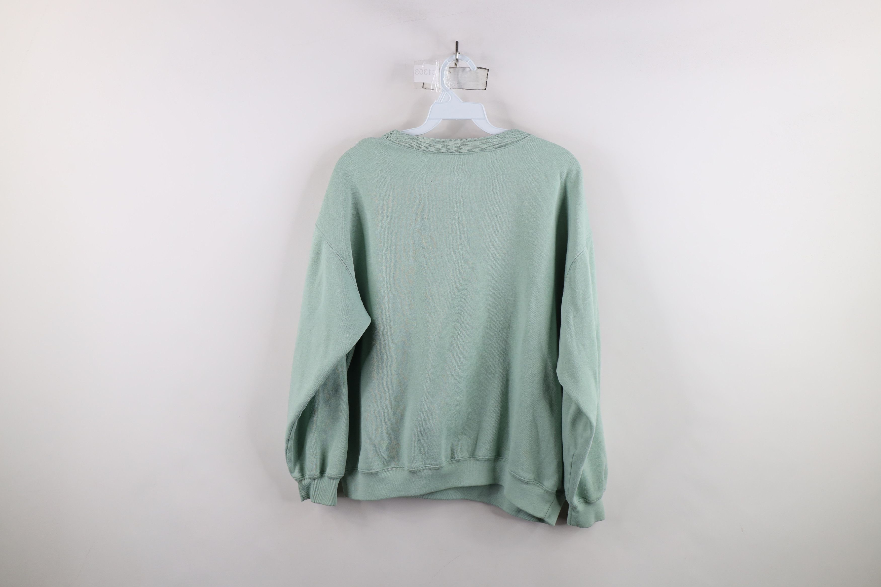 Vintage Vintage 90s Streetwear Nature Flower Floral Sweatshirt Green Size L / US 10 / IT 46 - 11 Thumbnail
