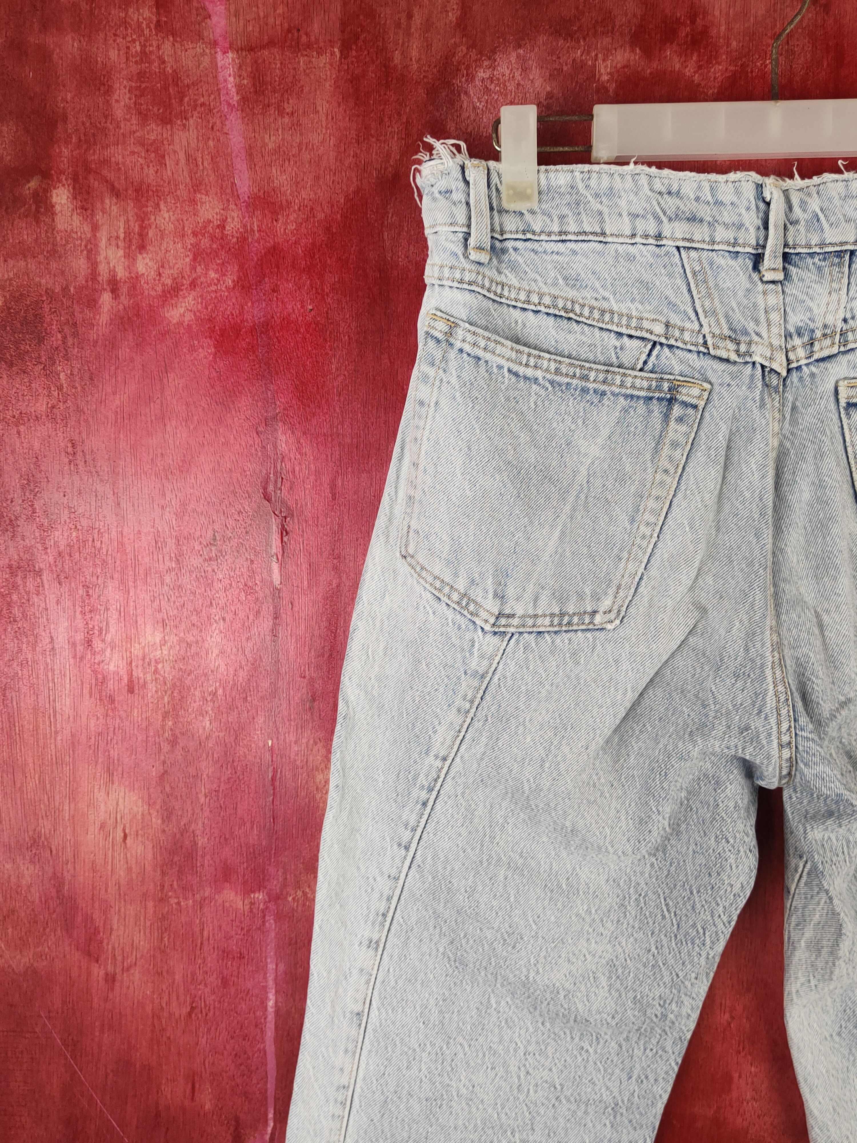 Vintage Wrangler Blue Faded Distressed Ripped Jeans #S1664 Size US 30 / EU 46 - 9 Thumbnail
