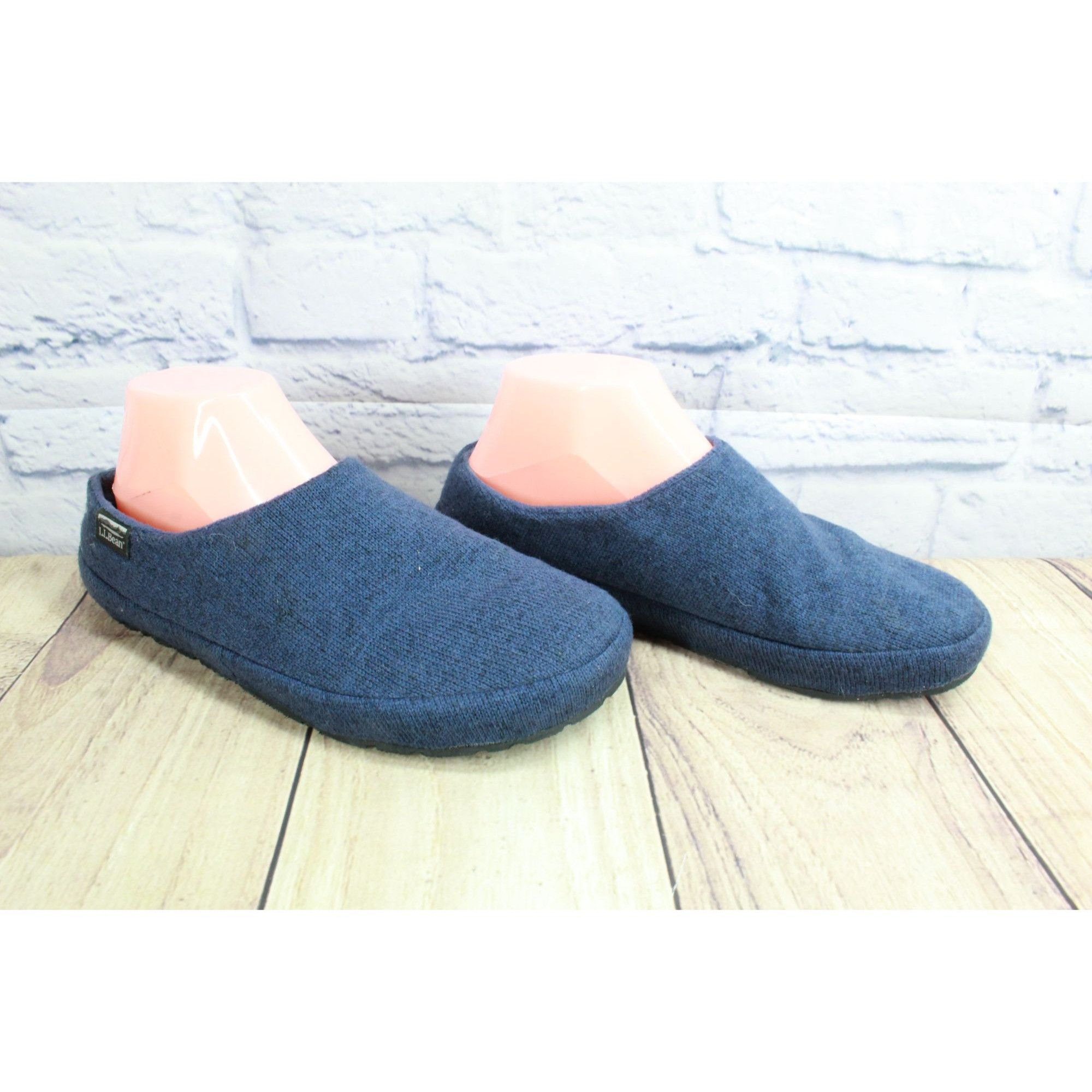 L.L. Bean LL Bean Women Sweater Knit Fleece Lined Cozy Slipper Scuffs Size US 8 / IT 38 - 3 Thumbnail
