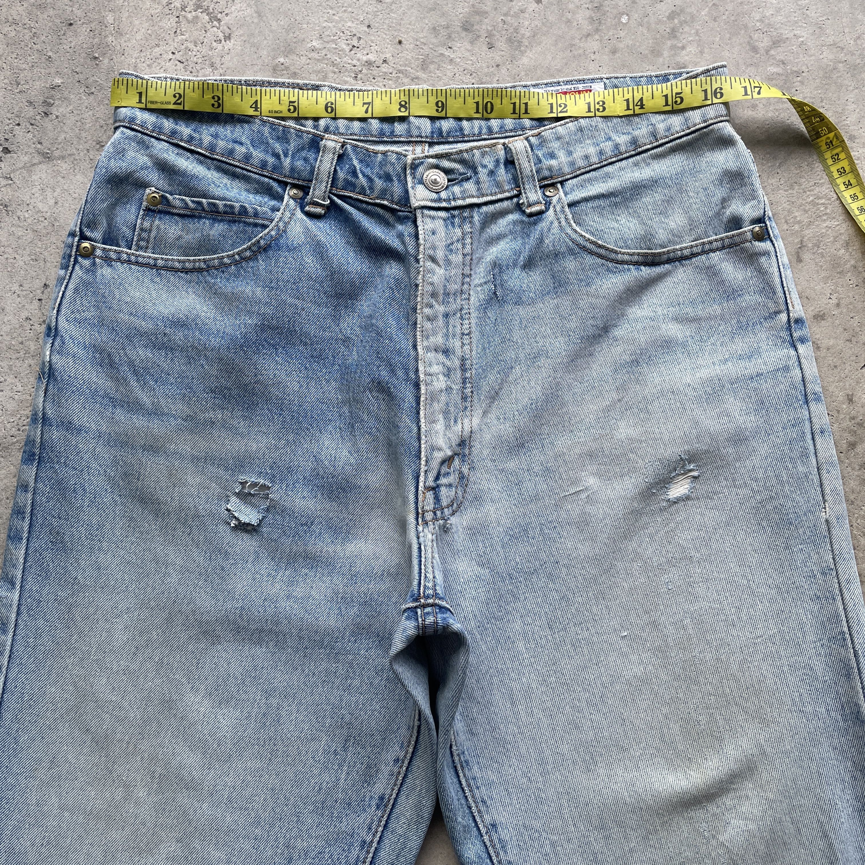 Japanese Brand VINTAGE JAPAN BRAND DISTRESSED JEANS FADED PANTS DENIM W33 Size US 33 - 5 Thumbnail