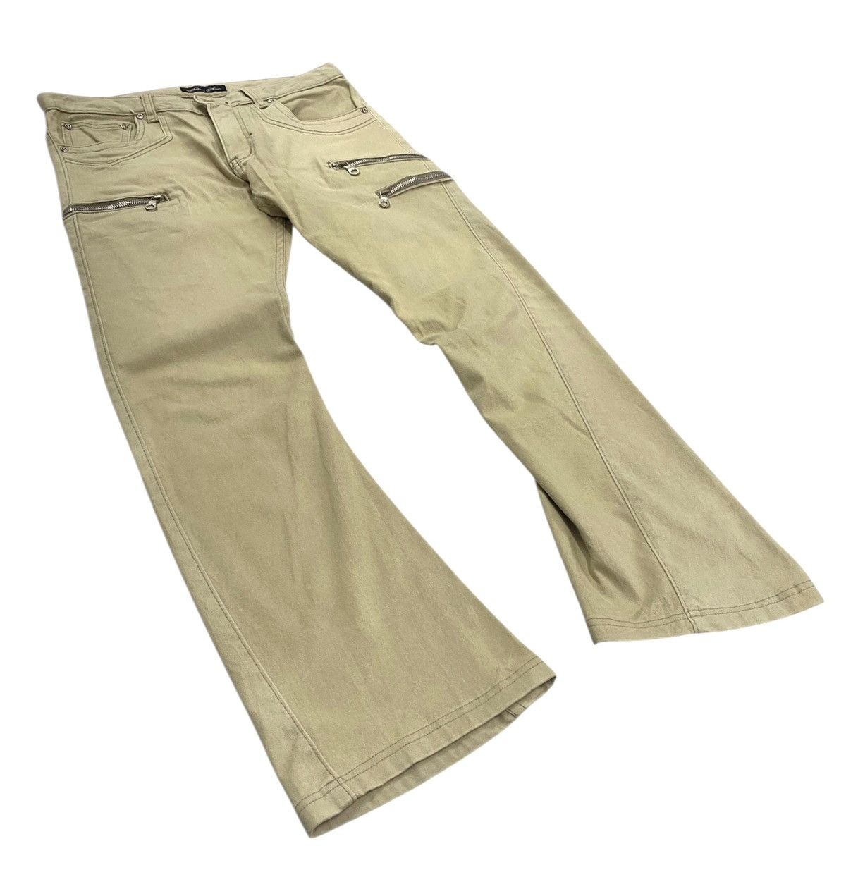 Japanese Brand × PPFM Vintage Bike Star Japan Flare Pants Size US 32 / EU 48 - 2 Thumbnail