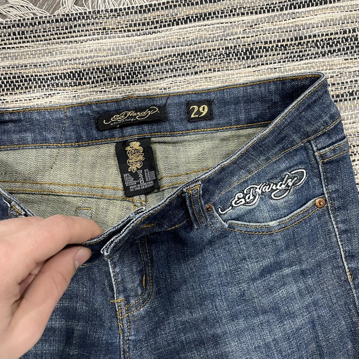 Ed Hardy Ed Hardy y2k jeans denim pants tattoo trousers joggers punk Size US 29 - 4 Thumbnail