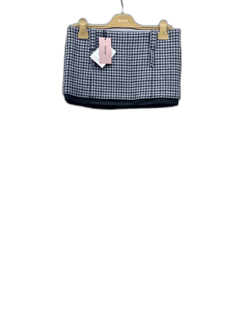 Miu Miu Houndstooth Mini Skirt -2505