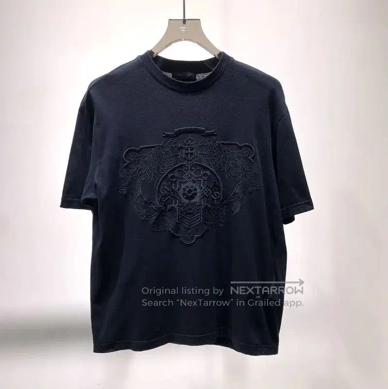 Prada Prada Black Cotton Men's T-Shirt. Size US S / EU 44-46 / 1 - 1 Thumbnail