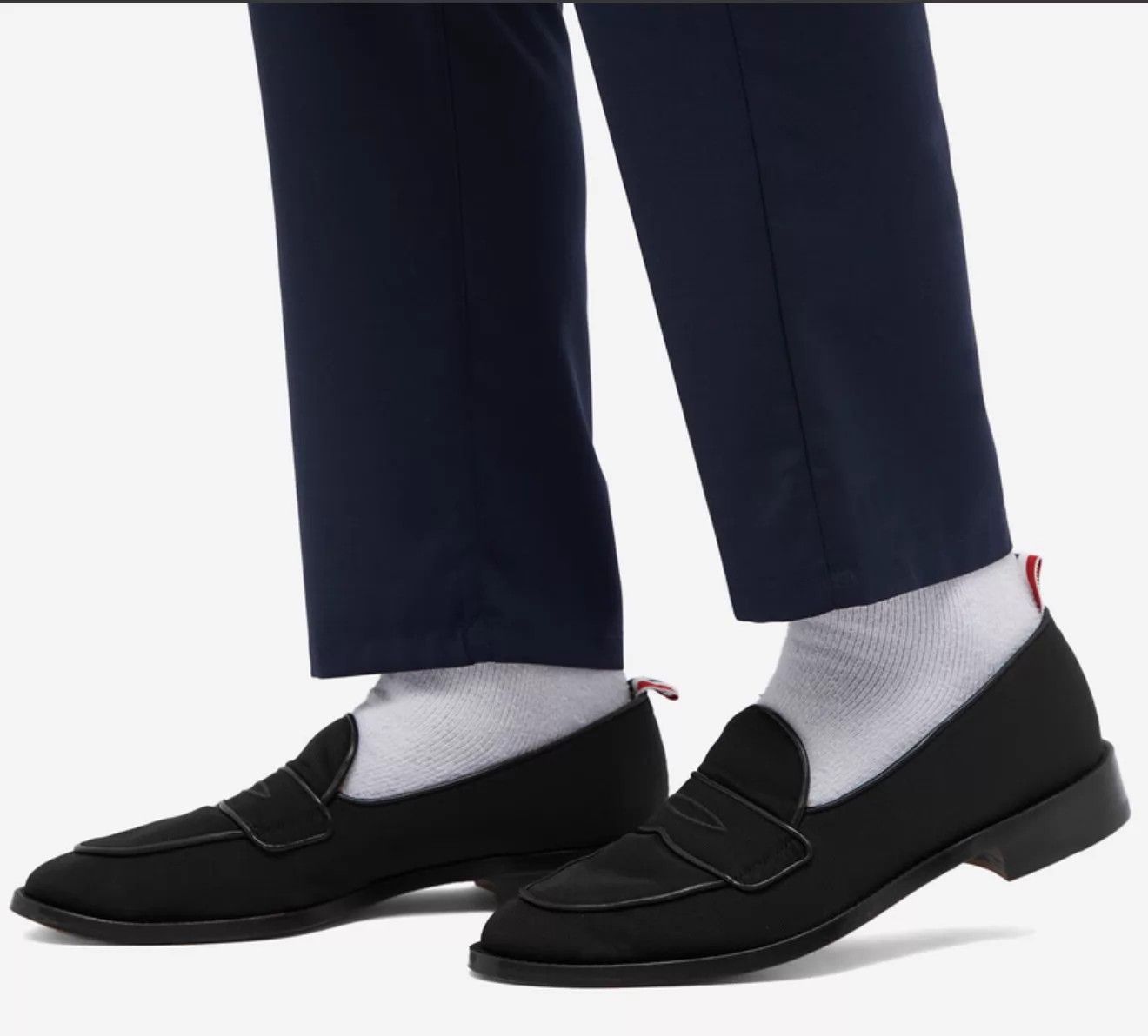 Thom Browne Thom Browne Men's Black Leather Loafer Slip-On US8 Size US 8 / EU 41 - 9 Thumbnail