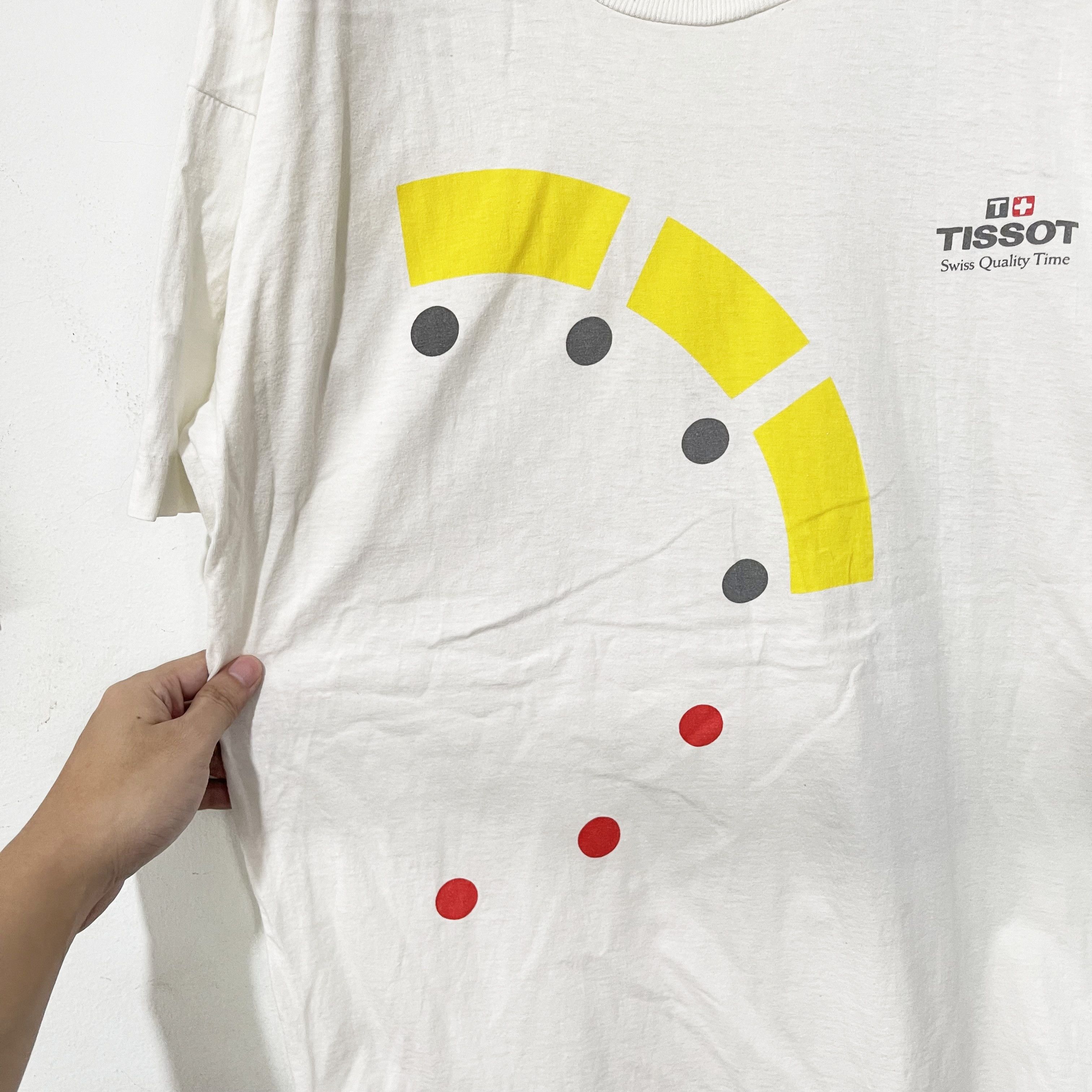 Tissot Vintage 90s Tissot Watch T-Shirt Size US L / EU 52-54 / 3 - 3 Thumbnail