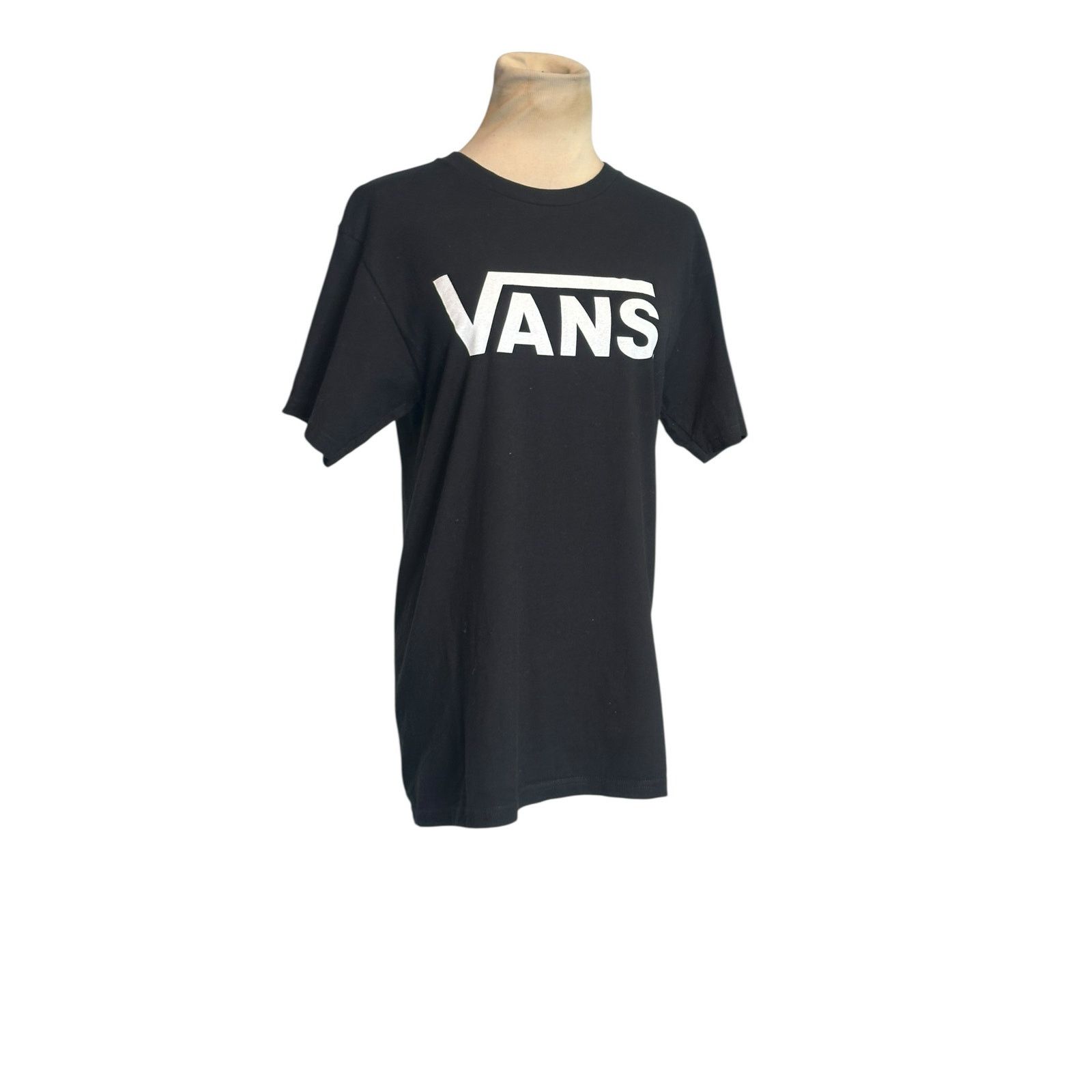 Vans Vans black white logo print short sleeves tee size Small Size S / US 4 / IT 40 - 8 Thumbnail
