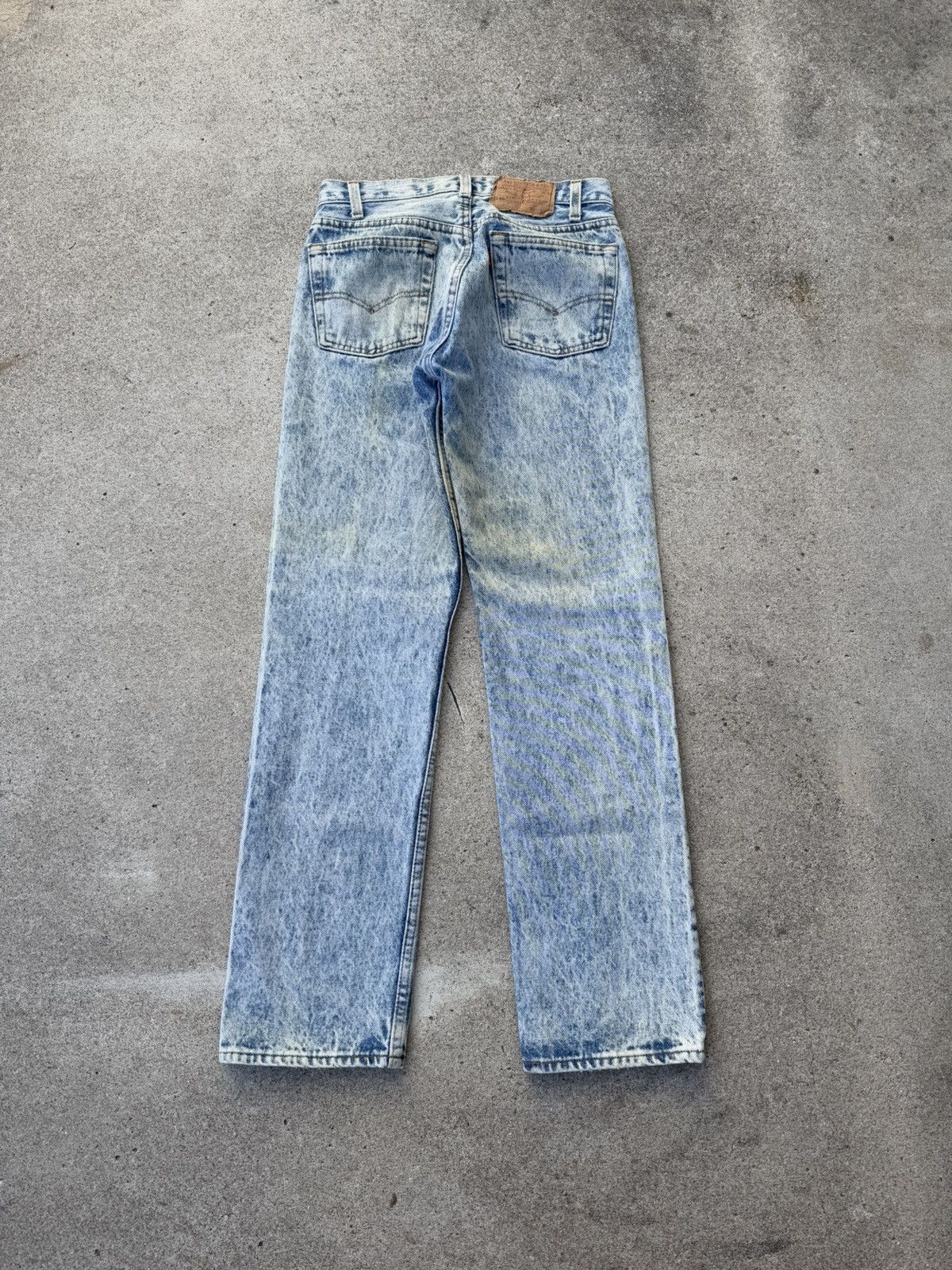 Levi's × Vintage Vtg 90s Levis 501xx Buttonfly Straight Acid Wash Jeans 28x29 Size US 28 / EU 44 - 3 Thumbnail