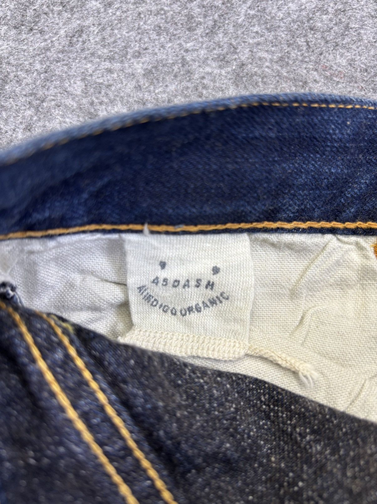 45rpm 💥Indigo Wash💥Rare 45rpm Organic Dye Regular Denim F893 Size US 31 - 10 Thumbnail