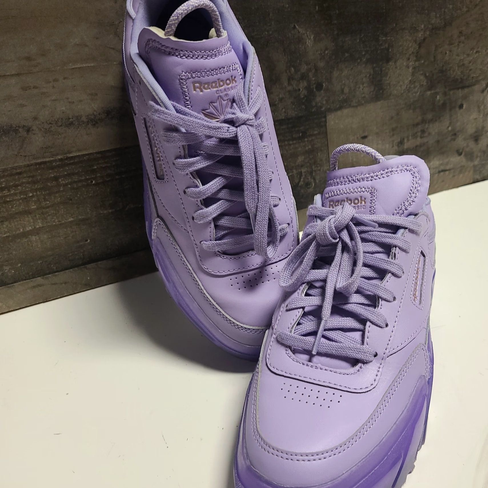 Reebok VINTAGE Reebok Club C Cardi B Purple Womens Size 8.5 GX5027 Rare Casual Shoe Gel Bottoms Size 30" / US 8 / IT 44 - 3 Thumbnail