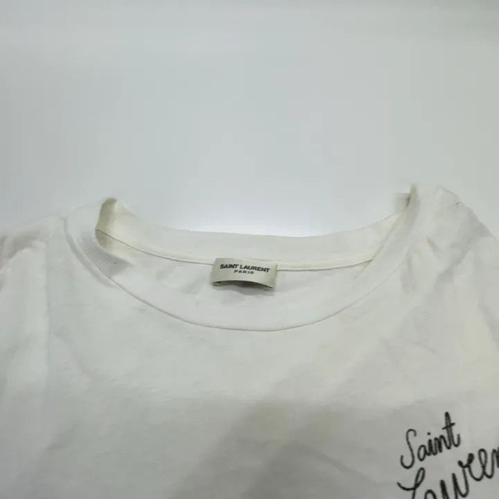 Saint Laurent Paris Yves Saint Laurent Logo Printed Short Sleeve T-Shirt-2507 Size US XS / EU 42 / 0 - 3 Thumbnail