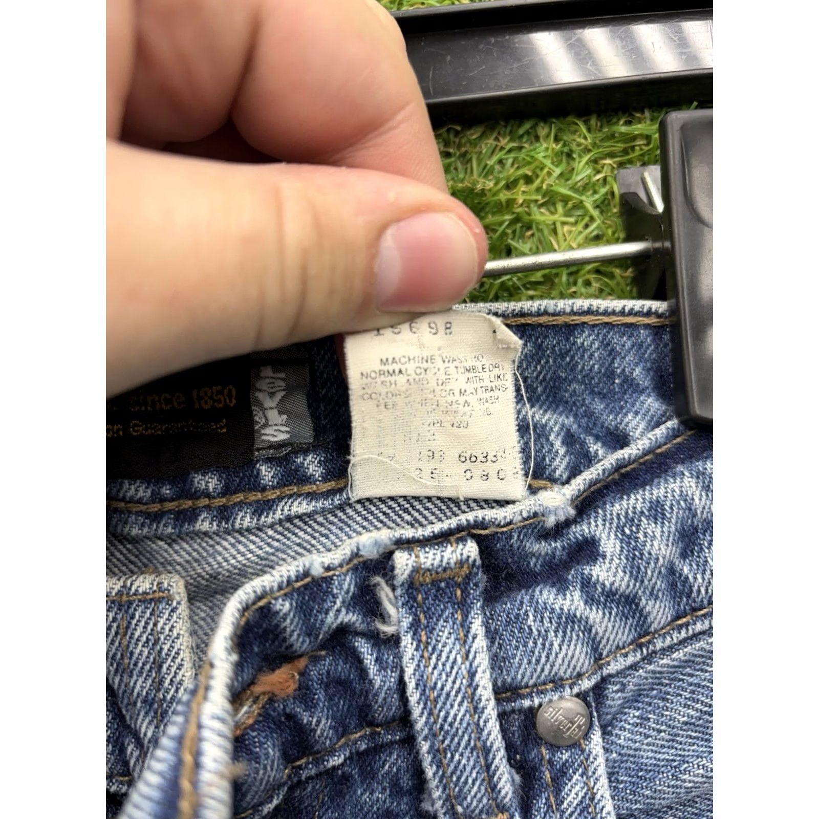 Levi's Levi's Silvertab Jeans Mens 33x34 Slim/Narrow Straight Denim Medium Wash Blue 5-Pocket Zipper Button Jeans Mens Size US 33 - 5 Thumbnail