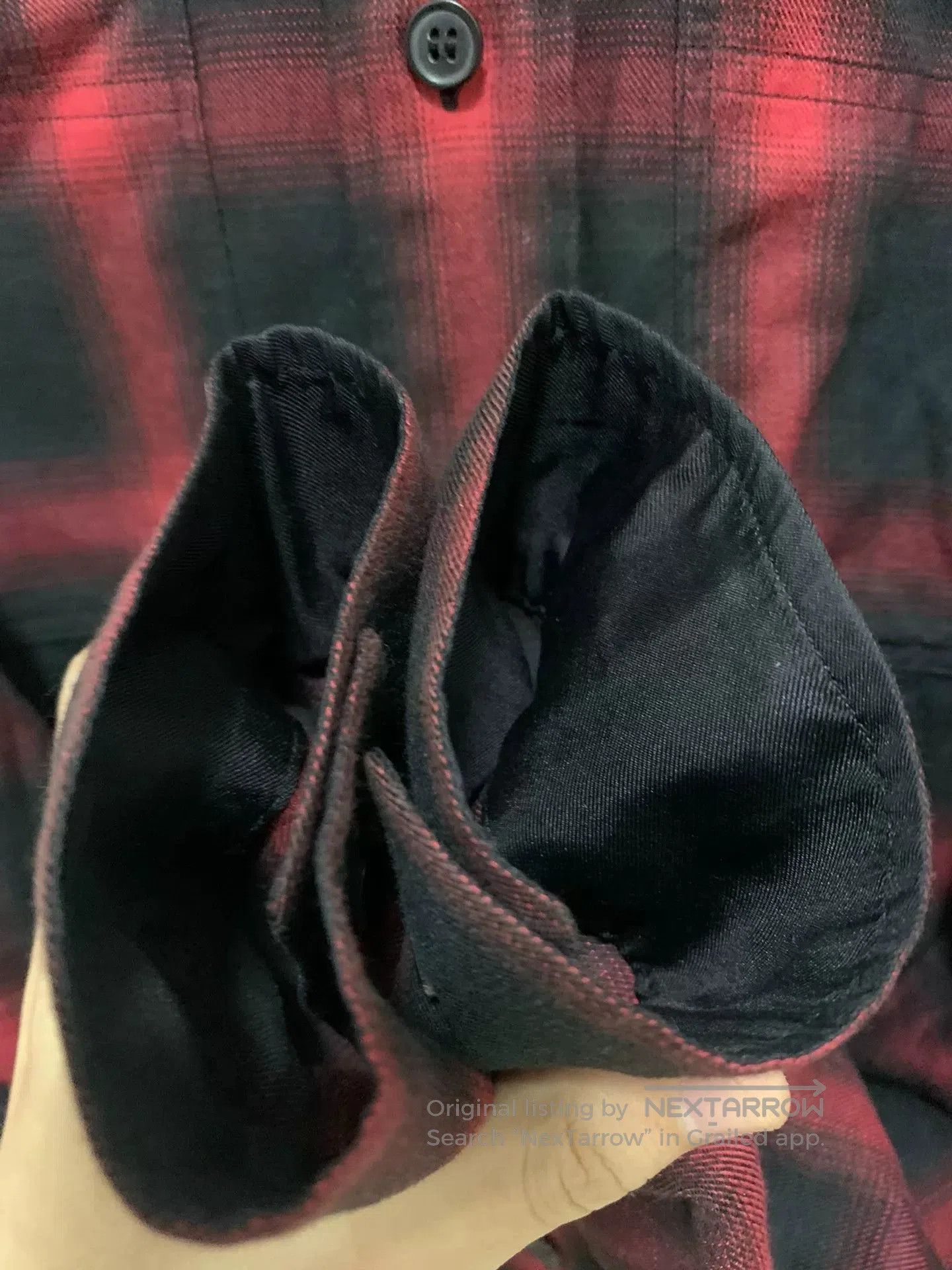 Saint Laurent Paris Saint Laurent Red Black Check Shirt. Size US M / EU 48-50 / 2 - 5 Thumbnail