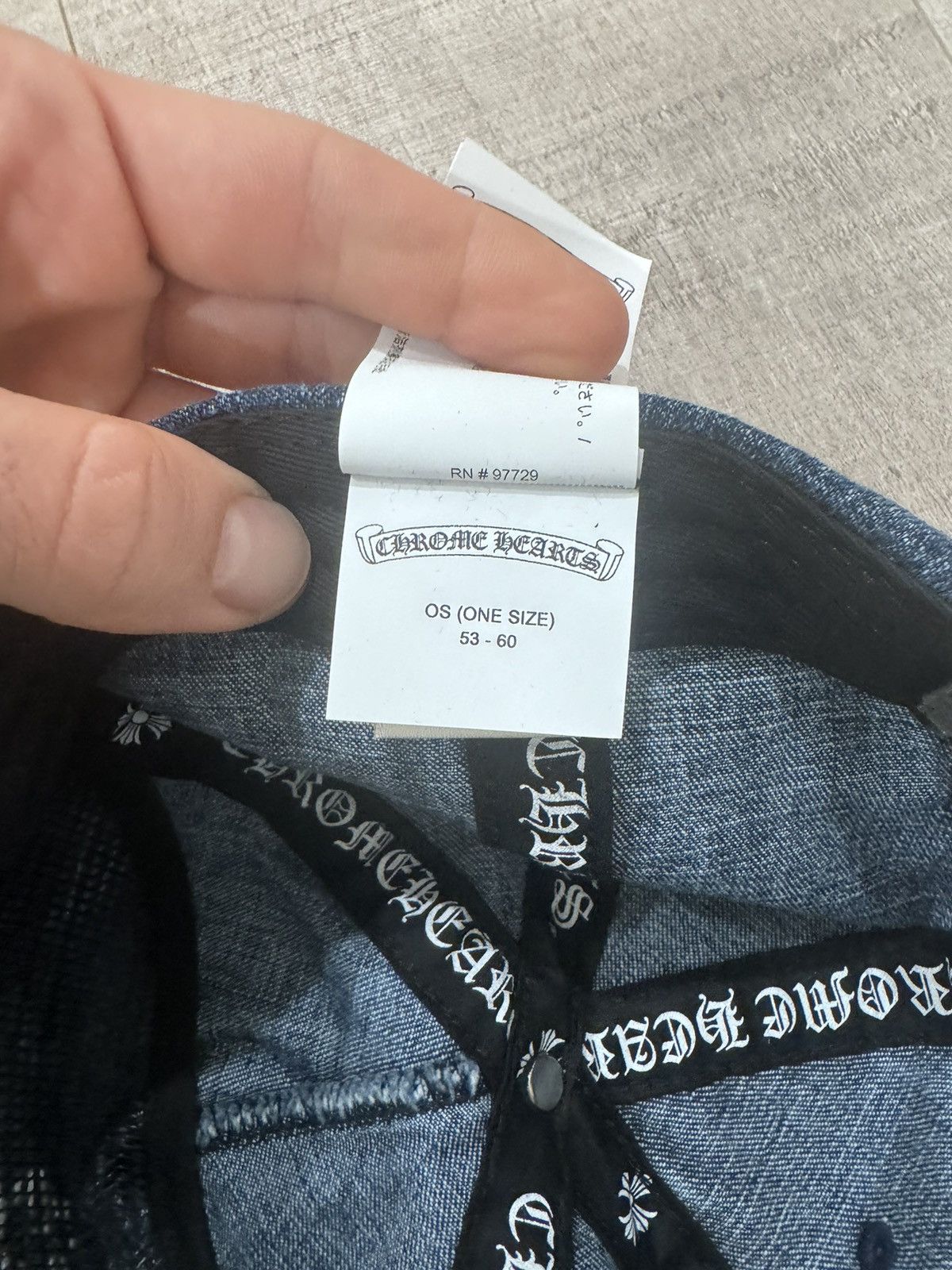Chrome Hearts Chrome Hearts Denim Hat Size ONE SIZE - 7 Thumbnail
