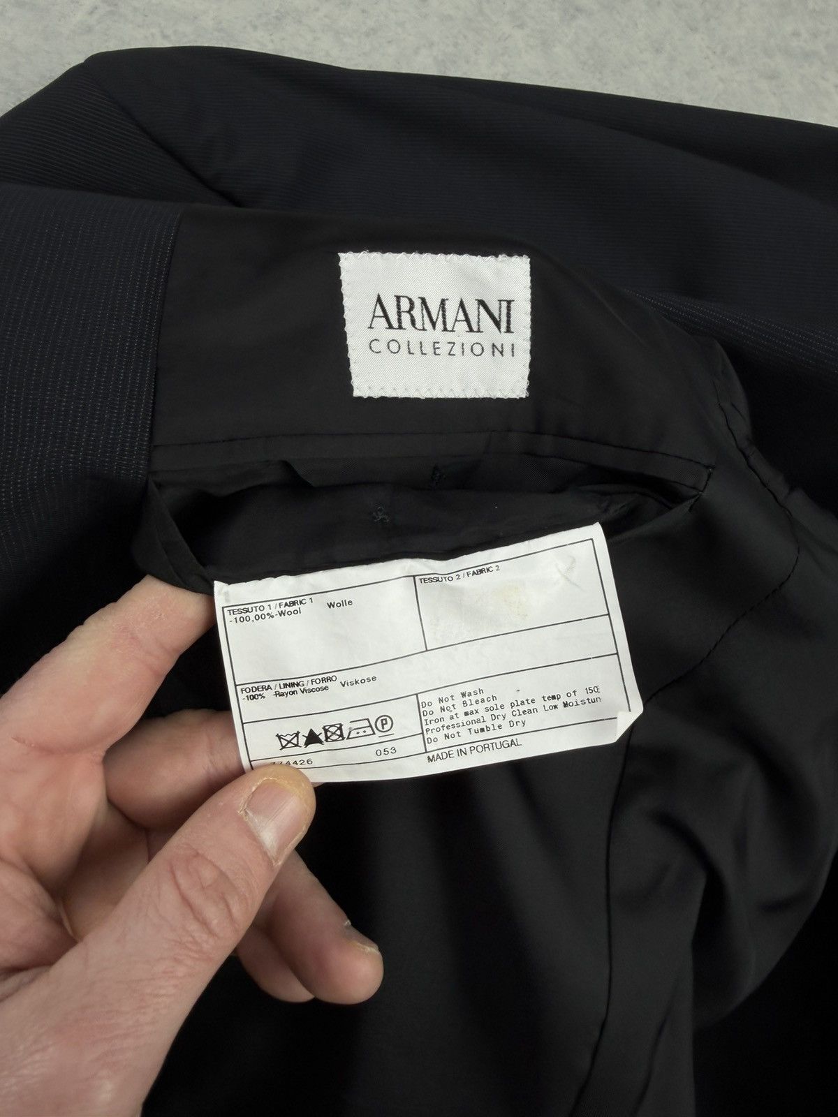 Armani Collezioni Vintage Armani Collezioni Wool Blazer Jacket Size 50 Size 40R - 8 Thumbnail