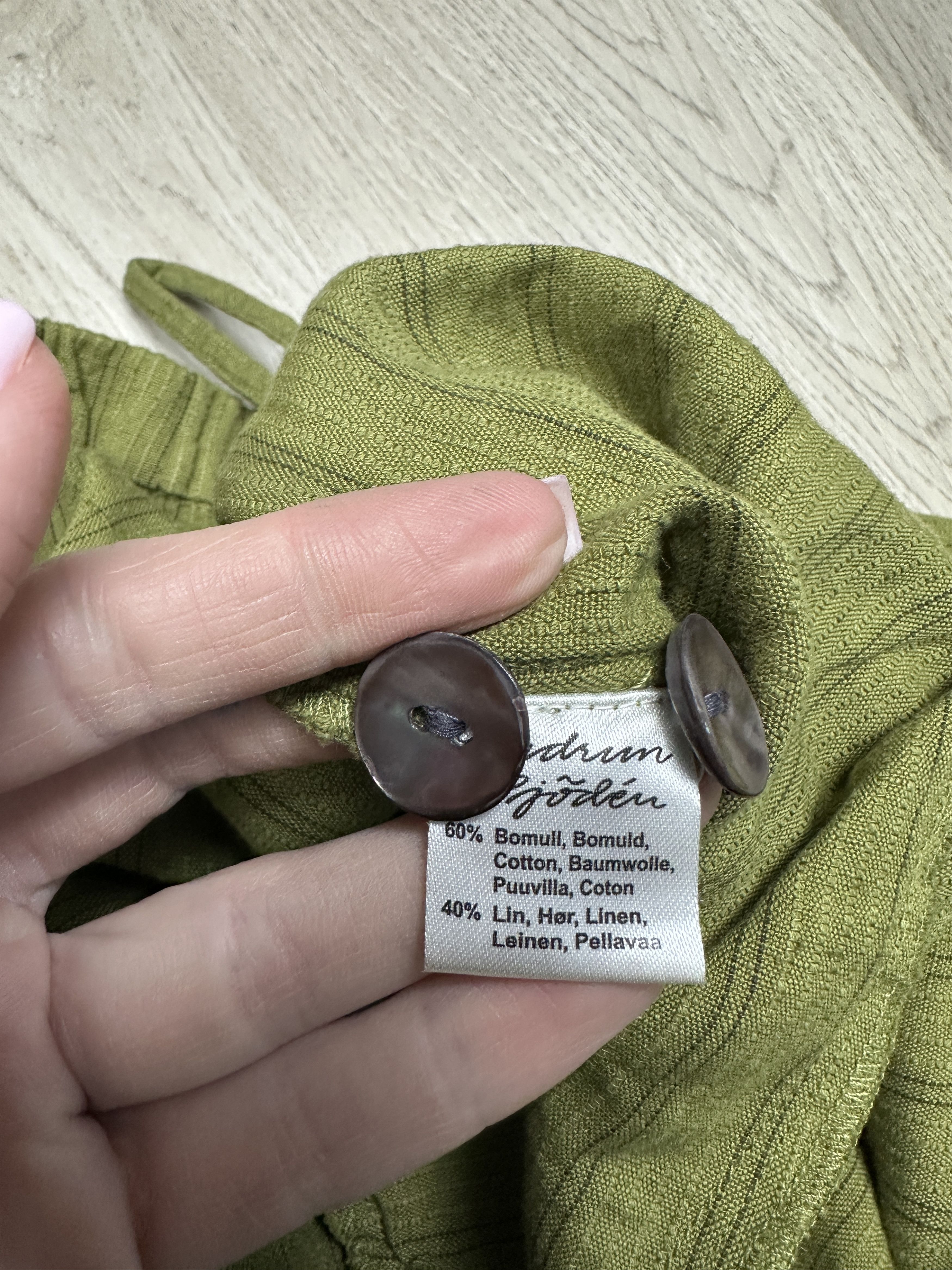 Gudrun Sjoden Gudrun Sjoden Womens LINEN Sweatpants Pants Size 34" / US 12 / IT 48 - 5 Thumbnail