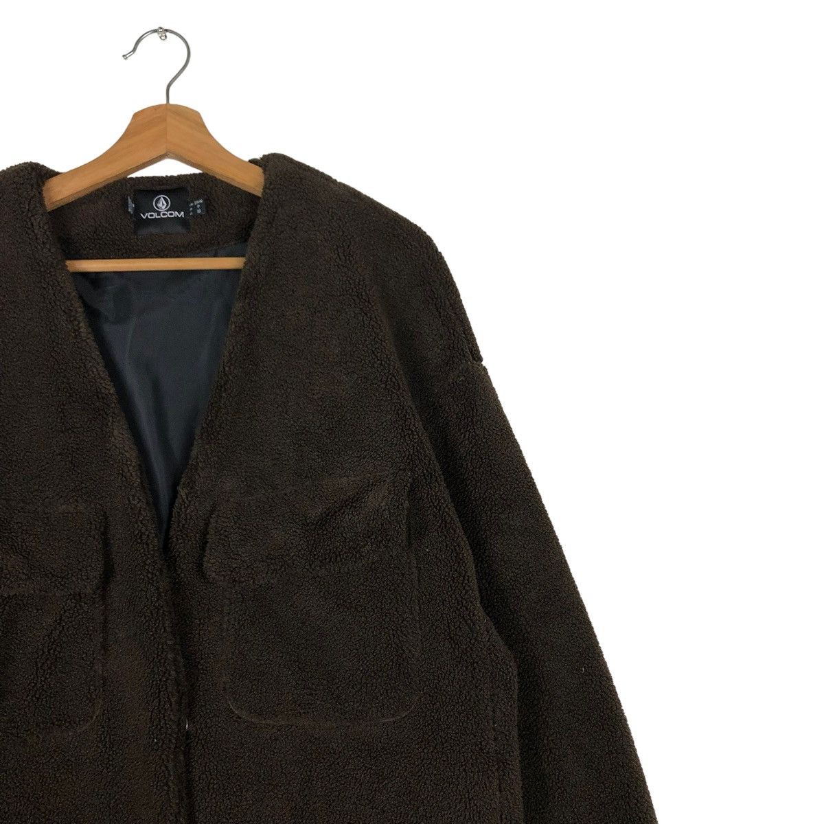 Japanese Brand 🔥RICH BROWN LONG FLEECE JACKET VOLVOM STREETWEAR Size US S / EU 44-46 / 1 - 4 Thumbnail