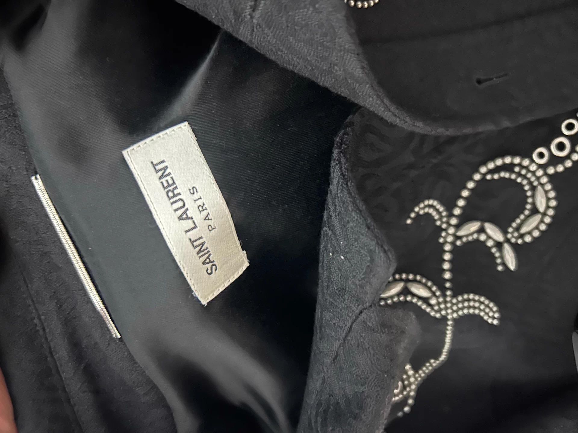 Saint Laurent Paris SLP 2019SS Beaded Tree of Life Wool Jacket 44 Size US S / EU 44-46 / 1 - 6 Thumbnail