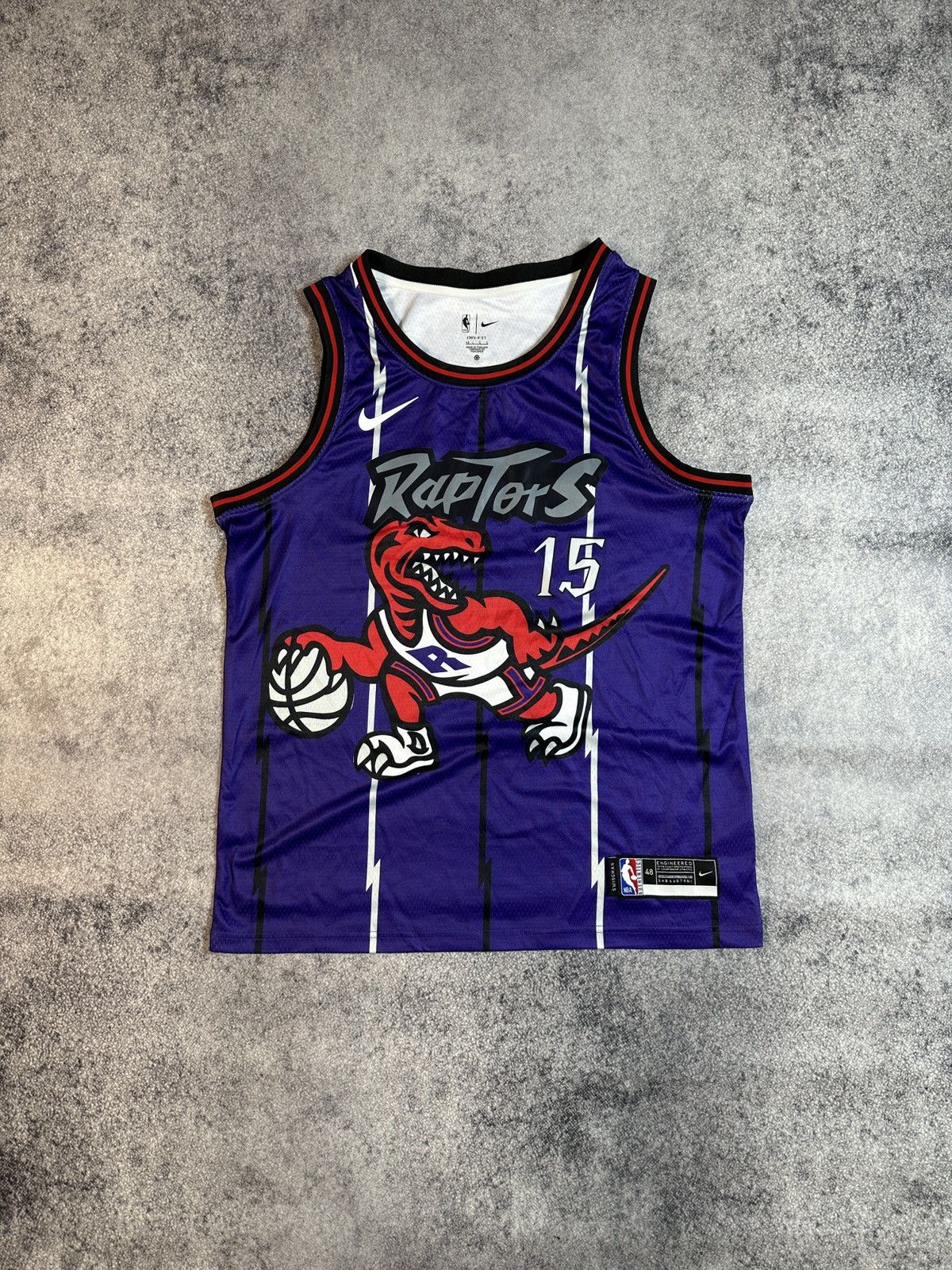 NBA Nike Raptors 15 Carter NBA Basketball Jersey L Rare Usa Size US L / EU 52-54 / 3 - 1 Thumbnail