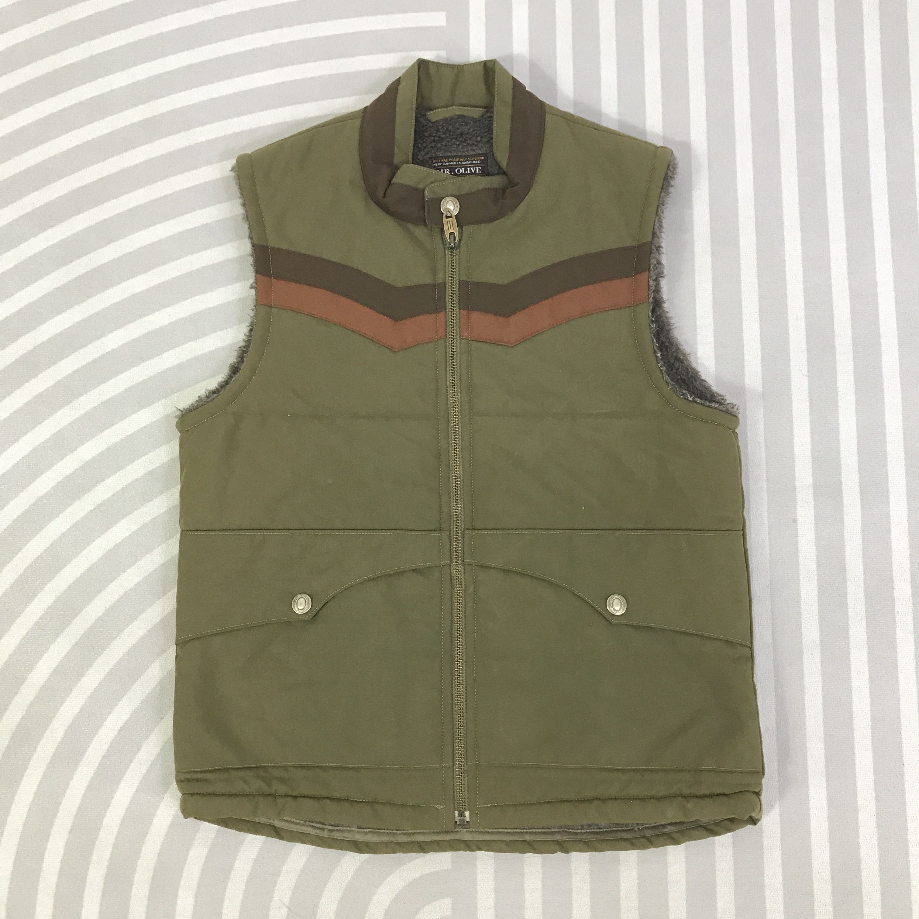 Mr. Olive Vintage Mr.Olive Outdoor design Vest K108B21 Size US M / EU 48-50 / 2 - 1 Thumbnail