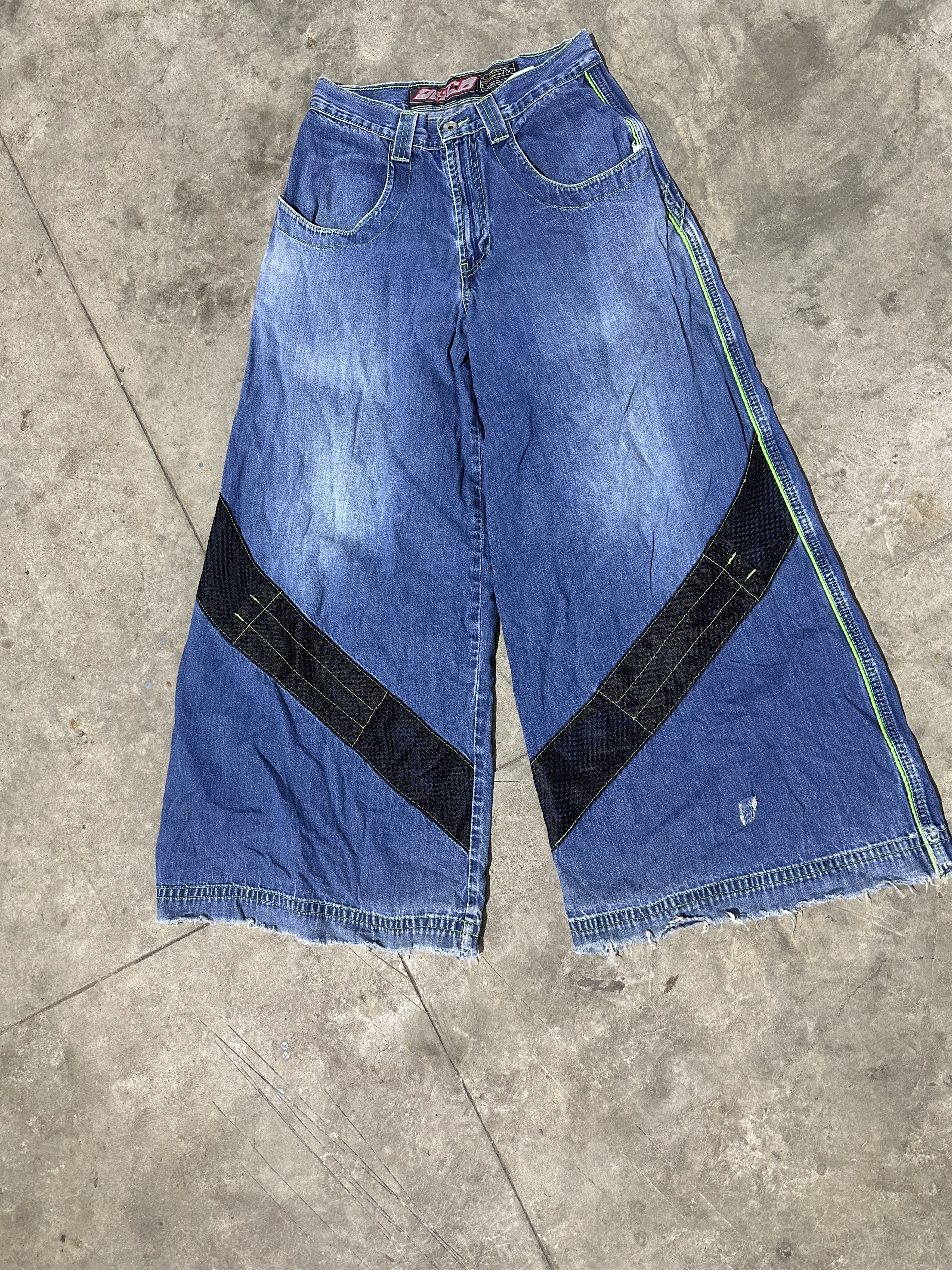 JNCO Rare 2000s Vintage JNCO Solid State Reflective Appearance Size US 29 - 1 Thumbnail