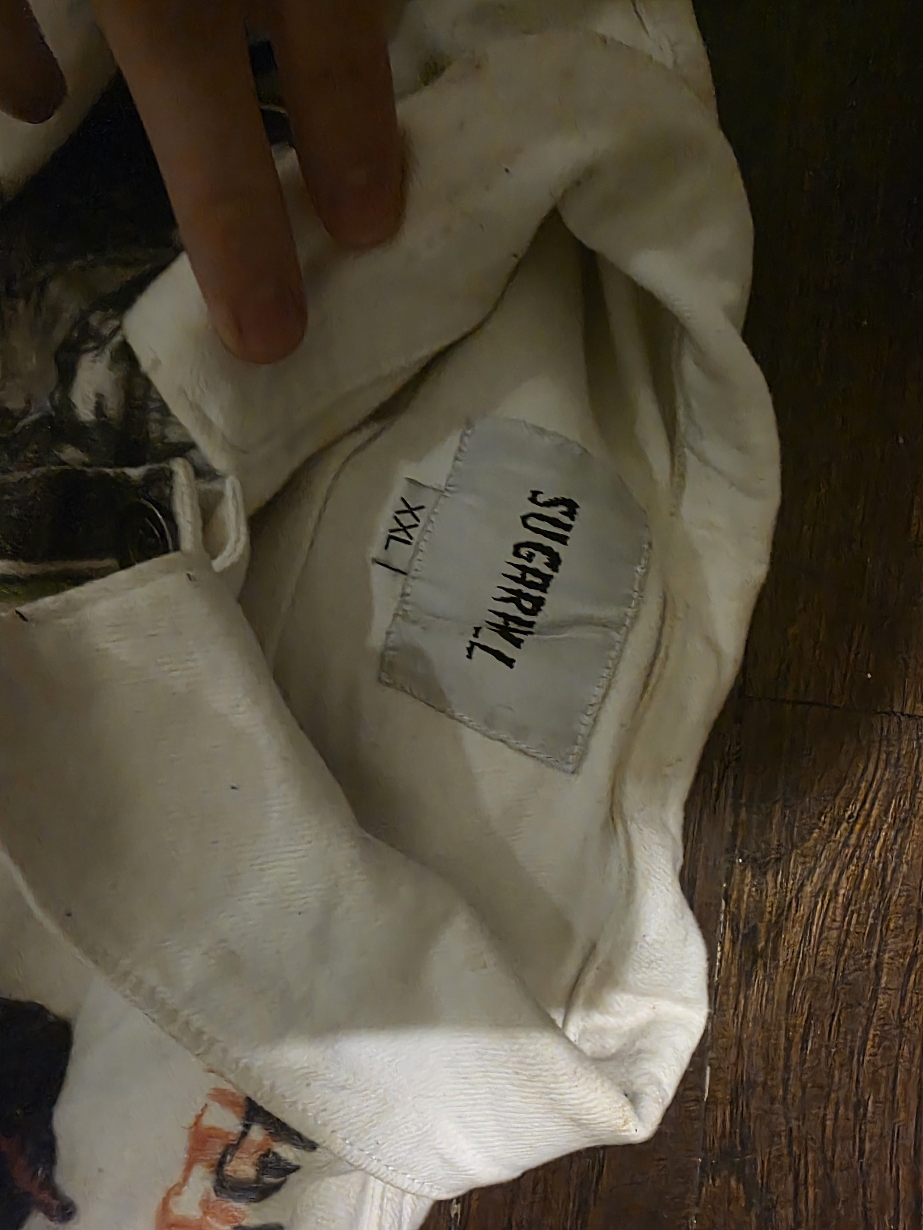 Other SUGARHILL LA white multi colored denim jacket Size US L / EU 52-54 / 3 - 3 Thumbnail