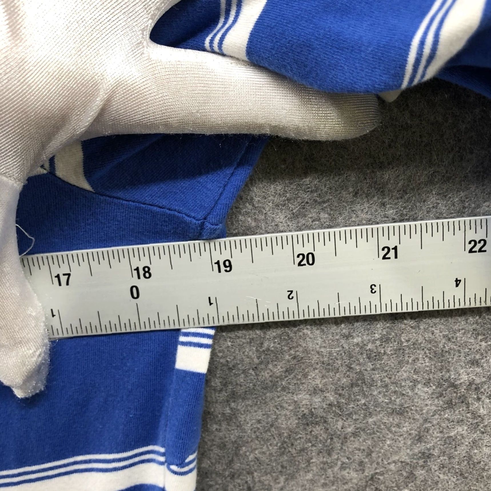 Vintage Hanna Andersson Dress Shirt Dress Womens M Blue White Striped Scoop Neck 1/2 Sleeve Knit Pockets A-Line Casual Size M / US 6-8 / IT 42-44 - 7 Thumbnail