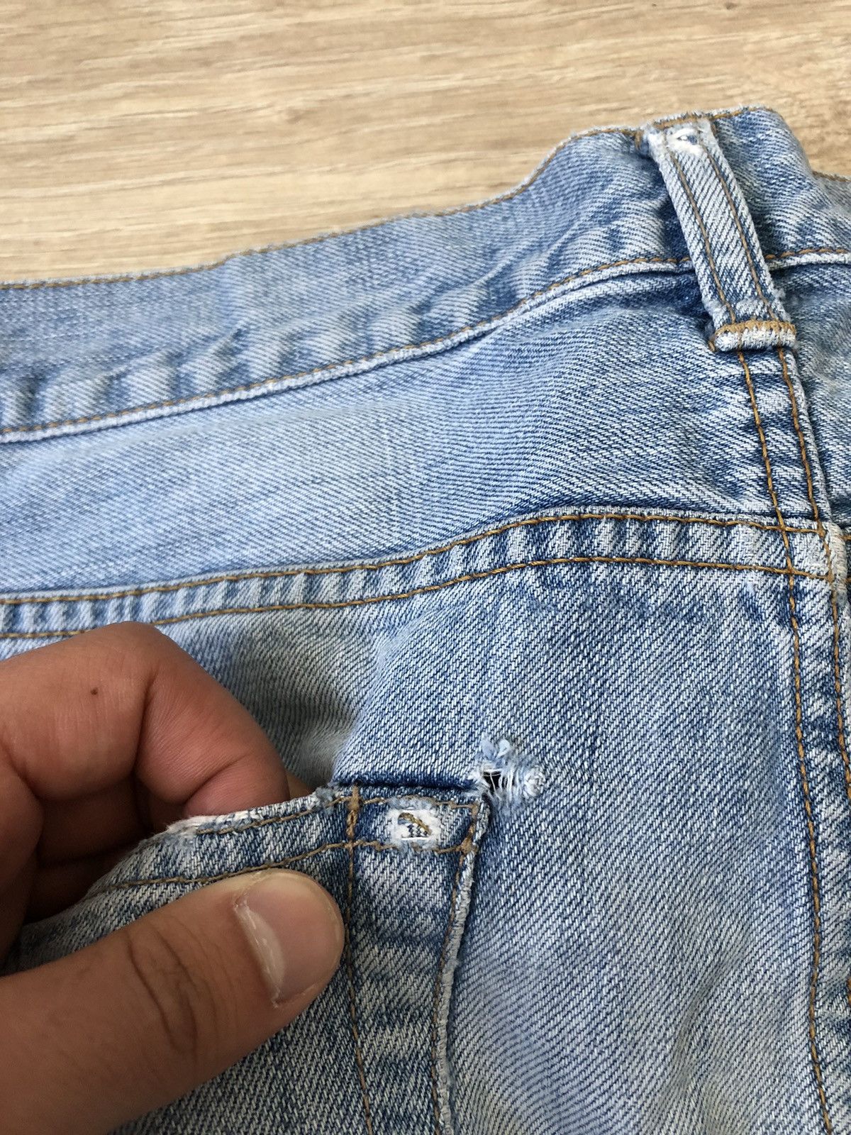 Carhartt × Carhartt Wip × Vintage Vintage Carhartt WIP Light Wash Denim Murphy Pant Jeans Size US 32 / EU 48 - 6 Thumbnail