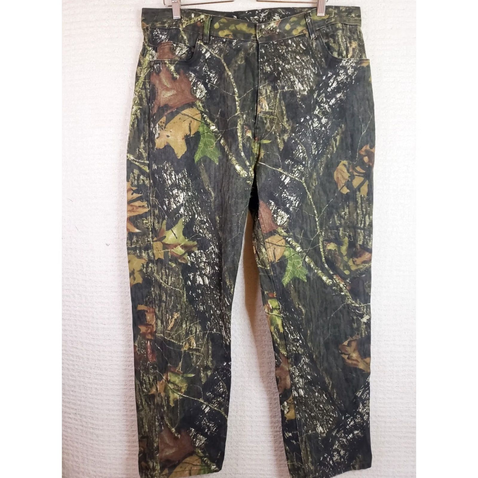 Vintage Mossy Oak Break Up Camo Pants Men 38x32 Camouflage Jeans Hunting New Size US 38 / EU 54 - 2 Thumbnail