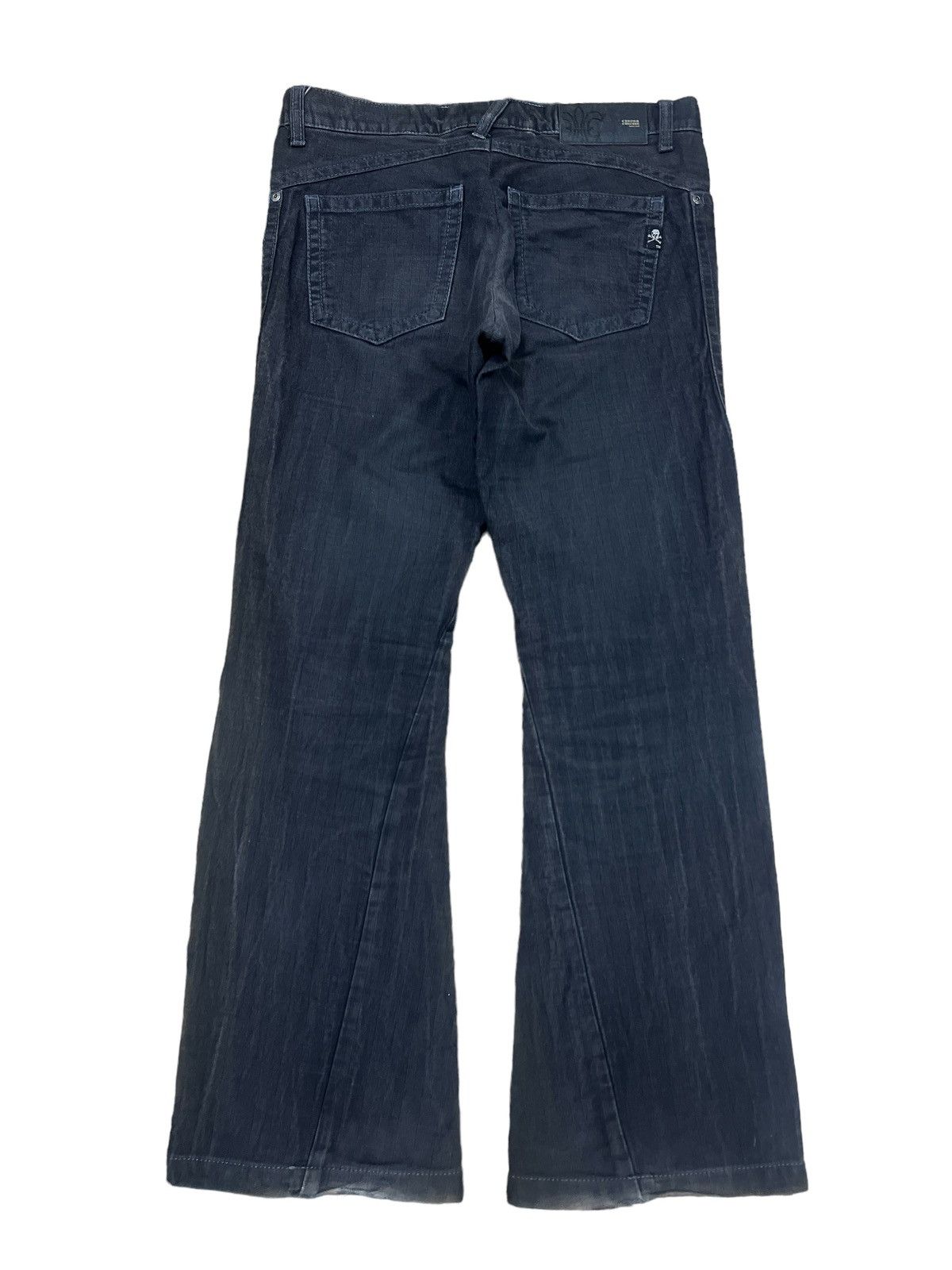 Japanese Brand × Vintage FLARED🔥CUSTOME CULTURE TWIST DENIM PANT Size US 31 - 6 Thumbnail