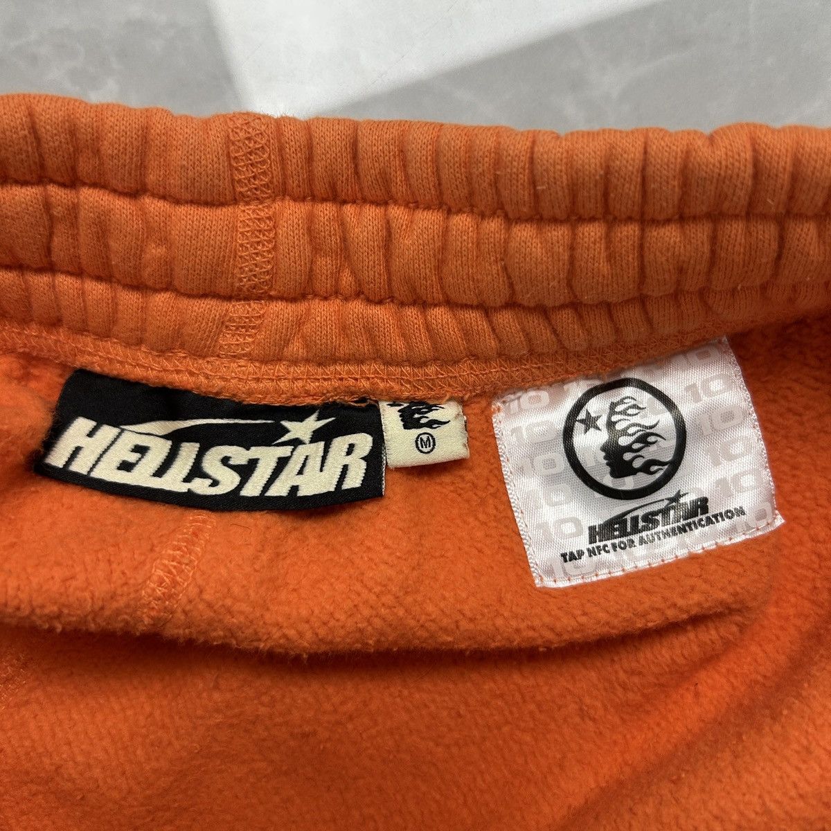HELLSTAR Hellstar Fire Flare Bottom Sweatpants - Orange Dye Size US 33 - 3 Thumbnail