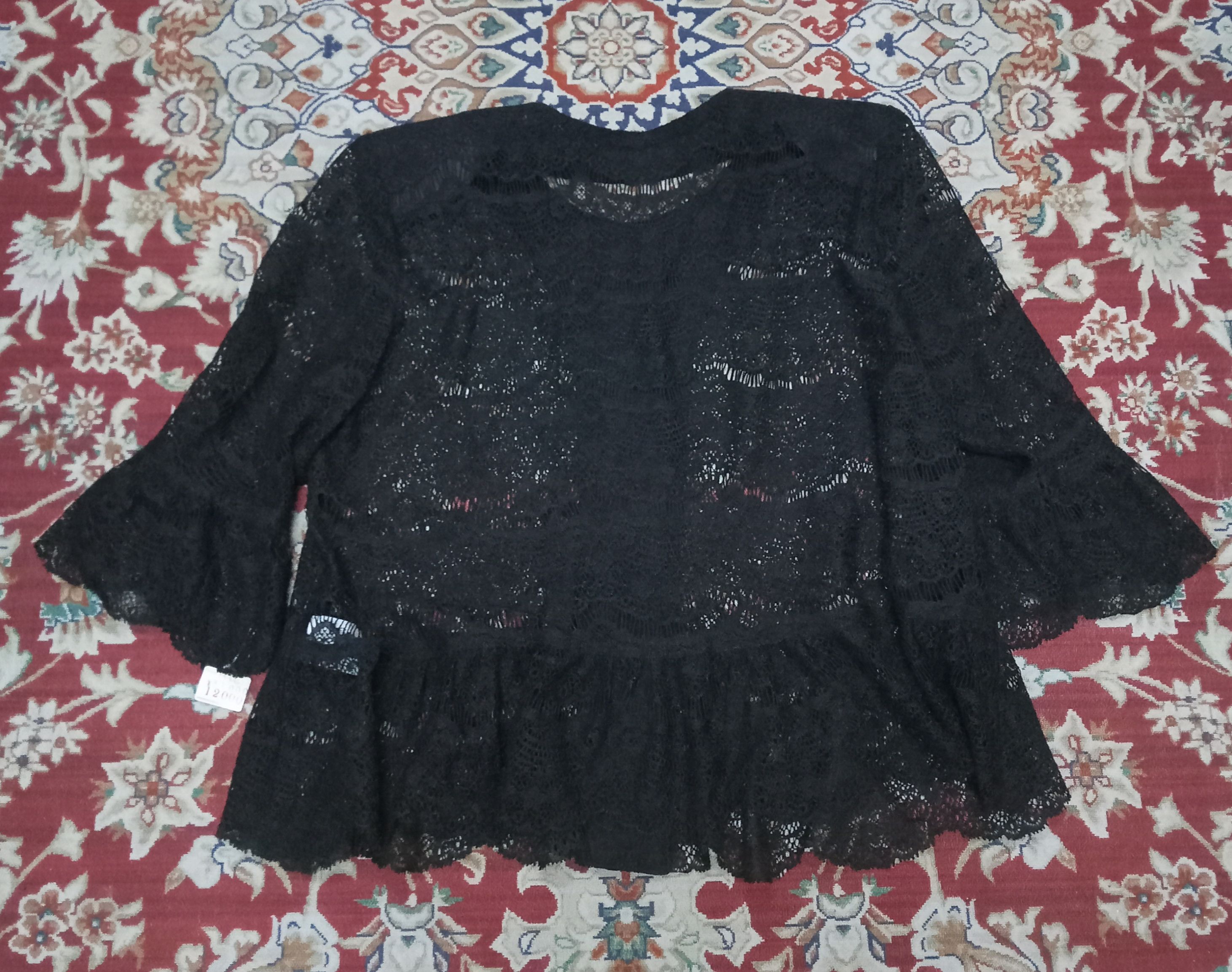 Japanese Brand Vintage Pret-a Porter Rare Mesh Blouse Size M / US 6-8 / IT 42-44 - 2 Thumbnail