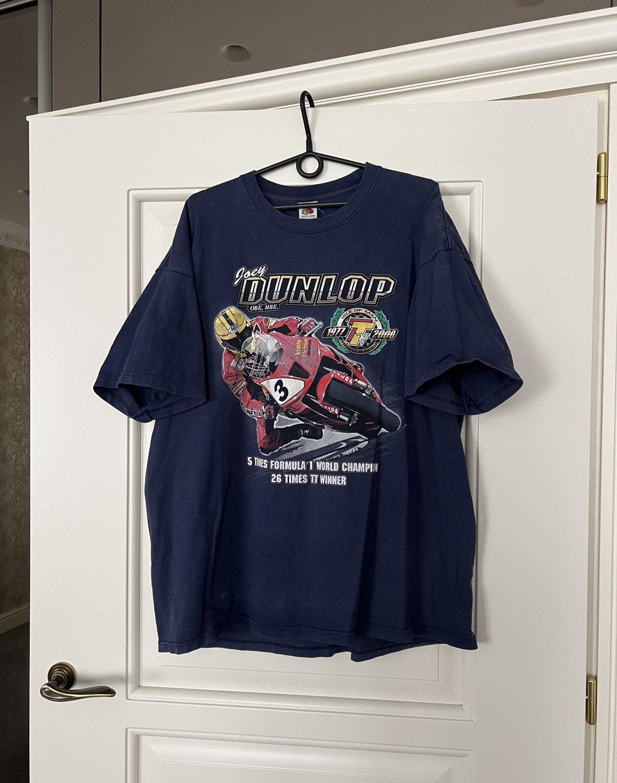 Vintage Vintage Joey Dunlop Honda Racing Isle of Man Road Race Tee Size US XXL / EU 58 / 5 - 1 Thumbnail