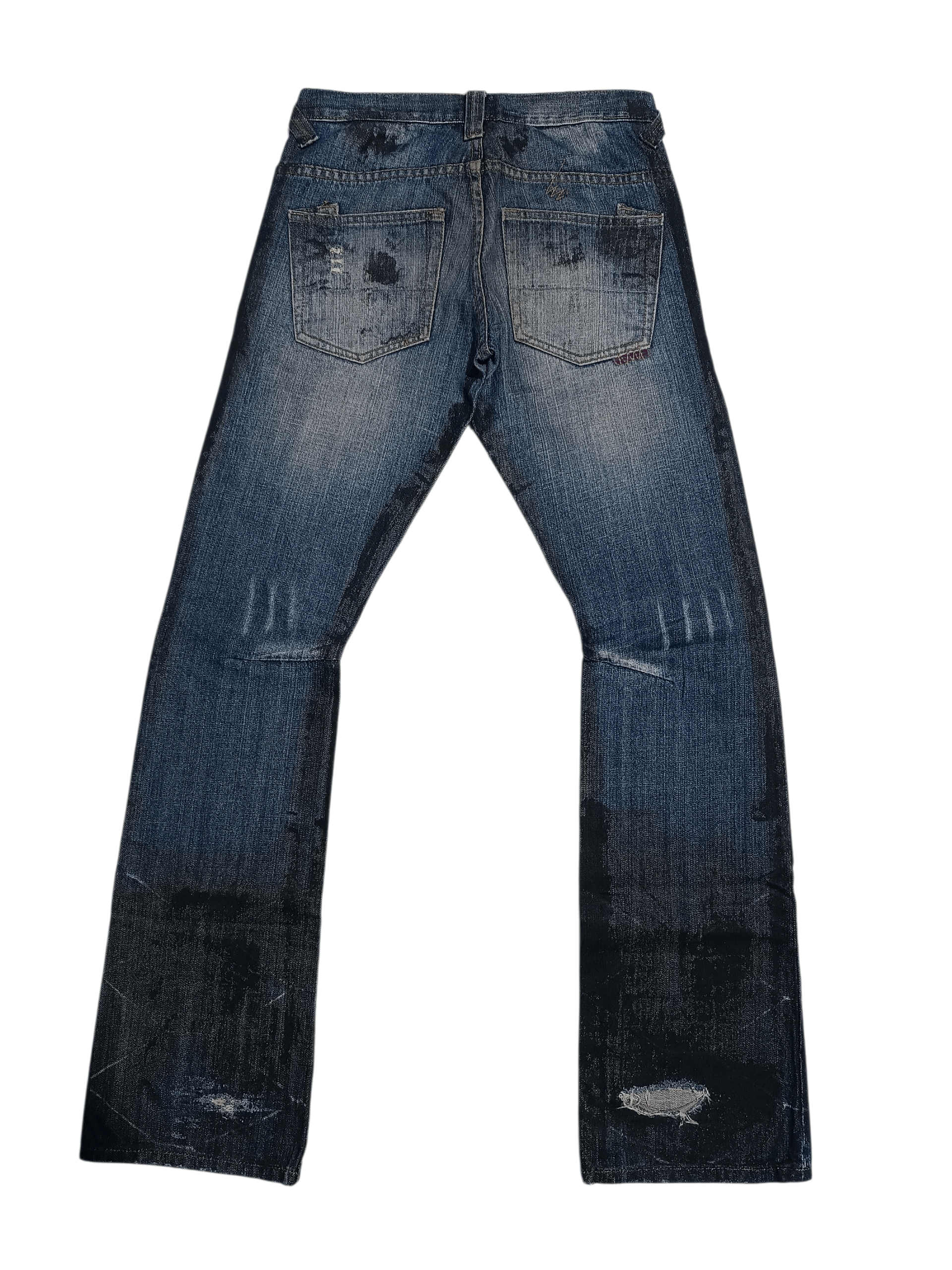 Prps PRPS Distressed Flare Denim Jeans Size US 28 / EU 44 - 2 Thumbnail