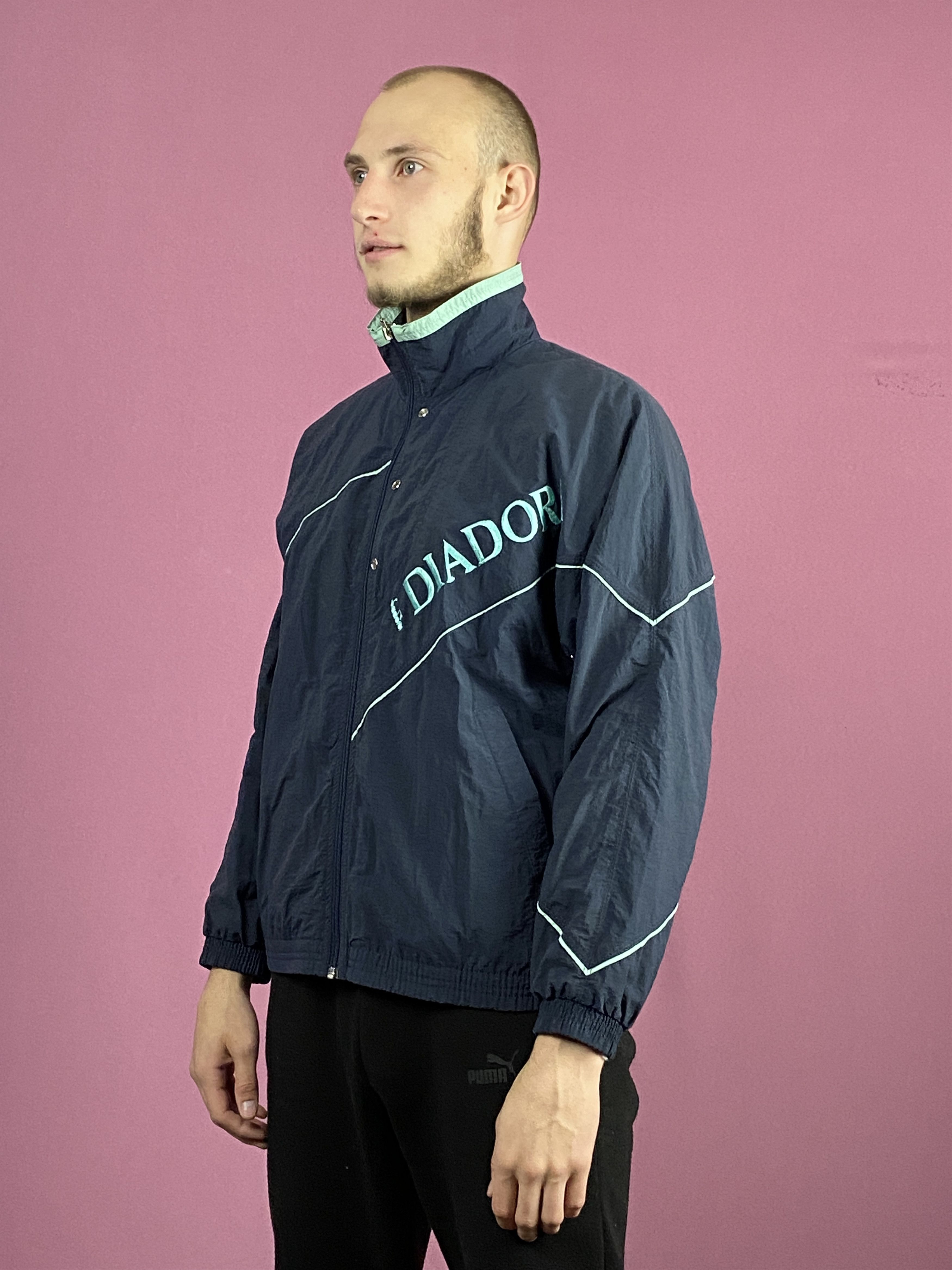 Diadora × Vintage Diadora Vintage Men's Windbreaker Jacket - M Size US M / EU 48-50 / 2 - 2 Thumbnail