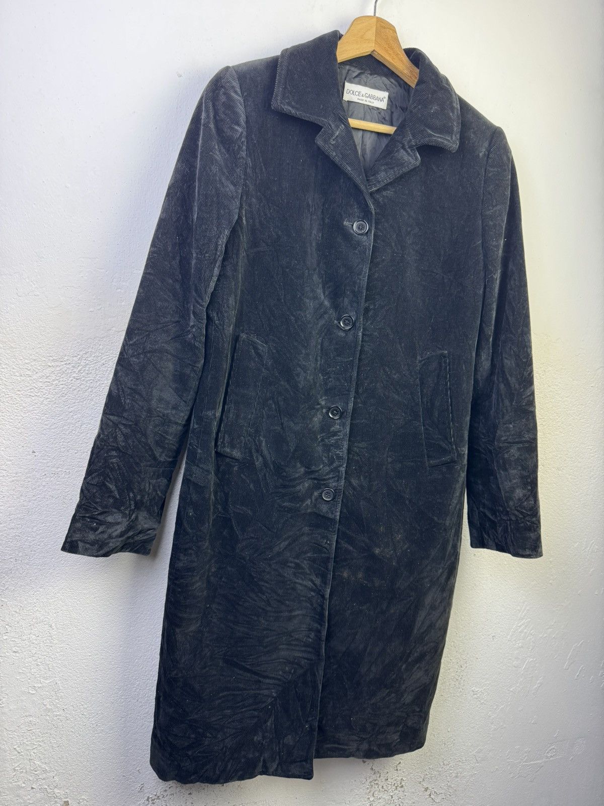 Dolce & Gabbana Dolce & Gabbana Corduroy Long Jacket Size M / US 6-8 / IT 42-44 - 2 Thumbnail