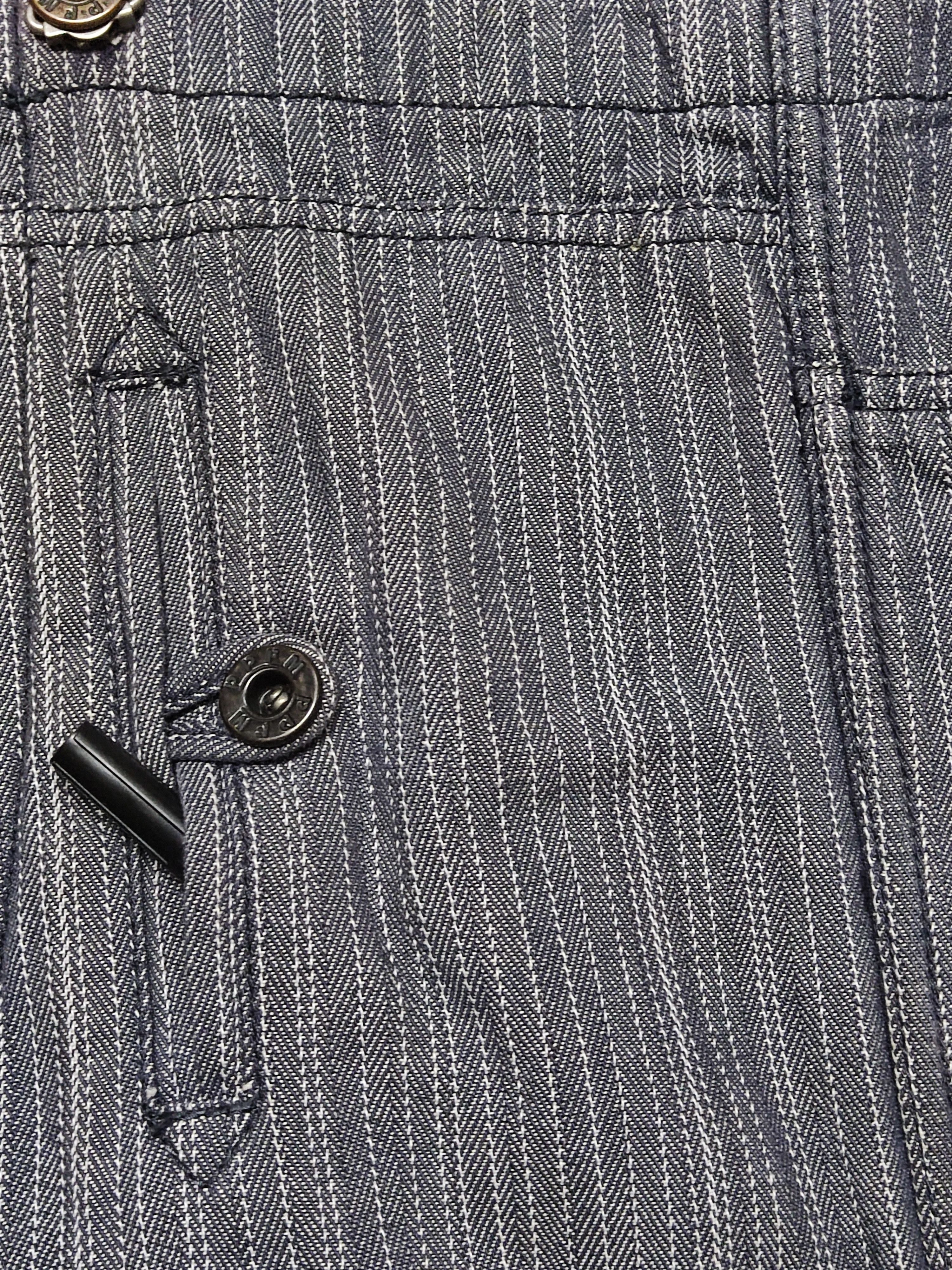 PPFM Vintage Rare PPFM Japanese Overall Denim Indigo Stripe Size US 34 / EU 50 - 5 Thumbnail