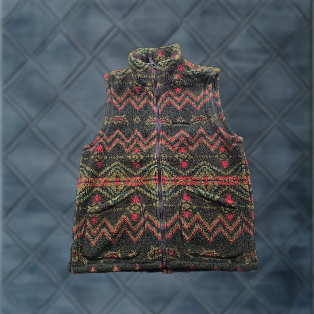 Royal Robbins VINTAGE Royal Robbins Vest Shirt Womens Small Green Aztec Southwest Full Zip Size S / US 4 / IT 40 - 1 Thumbnail