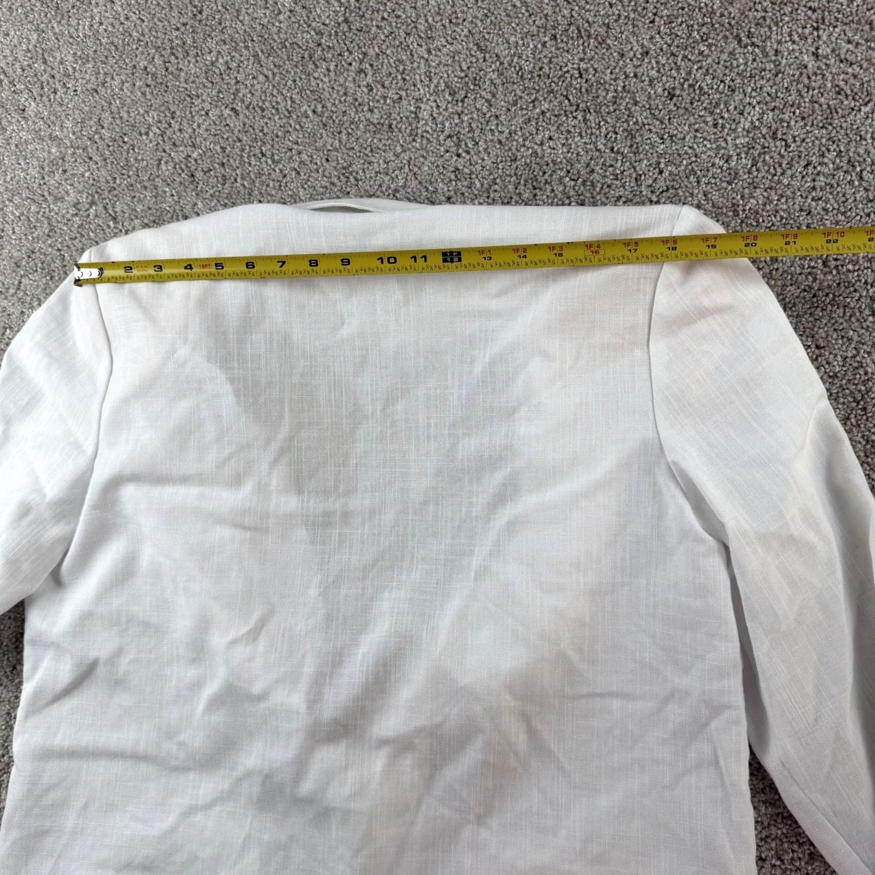 Vintage VINTAGE Alfred Dunner Blazer Jacket Womens 16 White Lightweight 2 Button USA Size XXL / US 16-18 / IT 52-54 - 7 Thumbnail