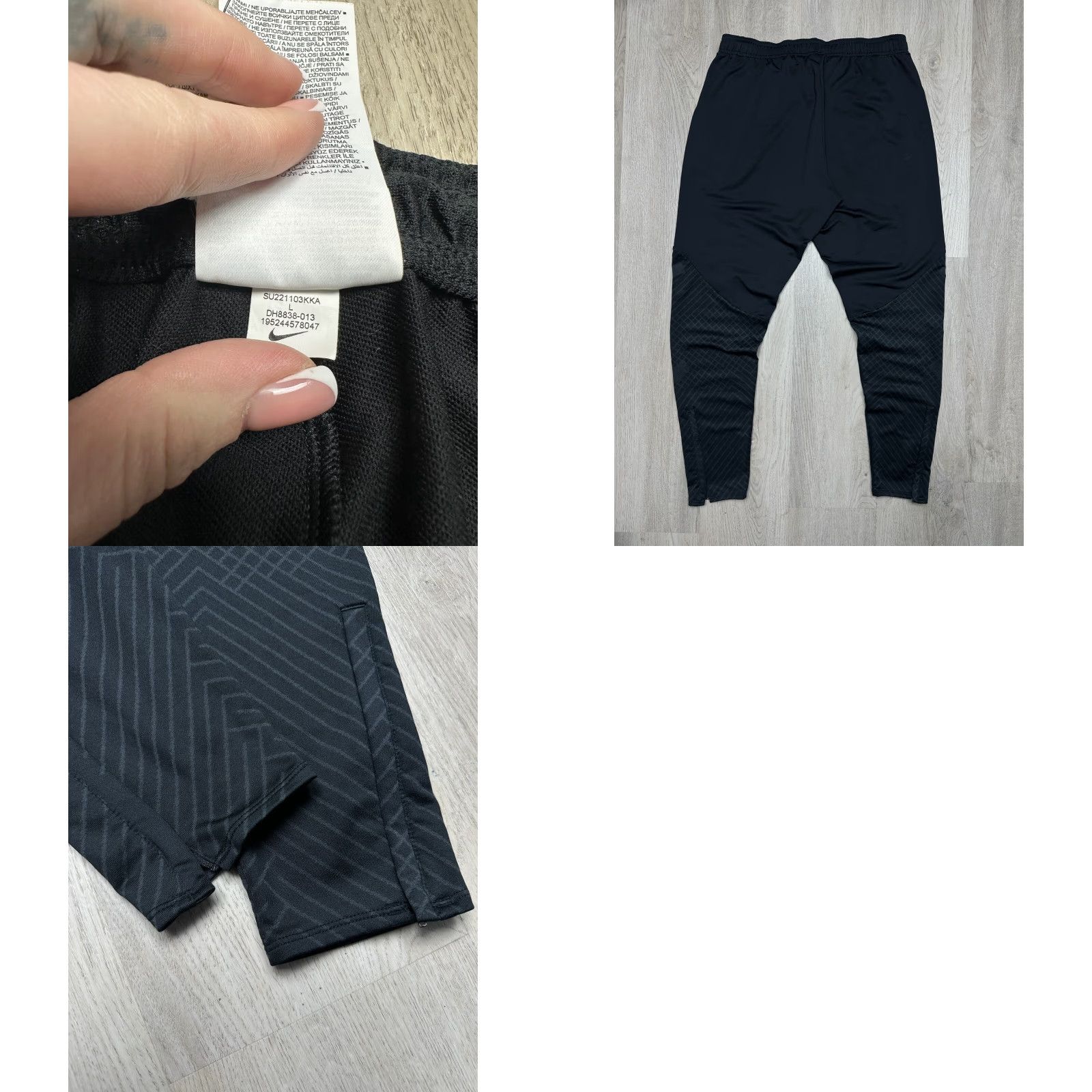 Nike Nike Dri-FIT Portsmouth Mens Track Pants L Black Size US 33 - 8 Thumbnail