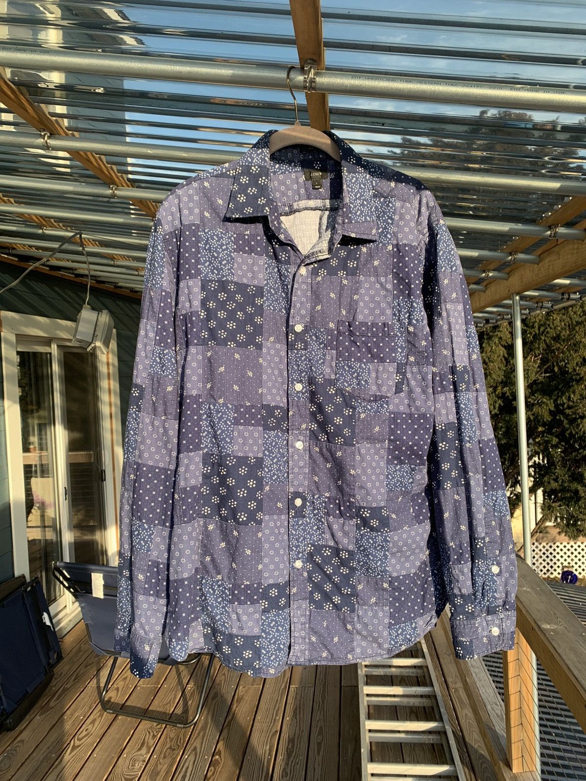 J.Crew J. Crew Patchwork Bandana Button-Down Size US L / EU 52-54 / 3 - 1 Thumbnail